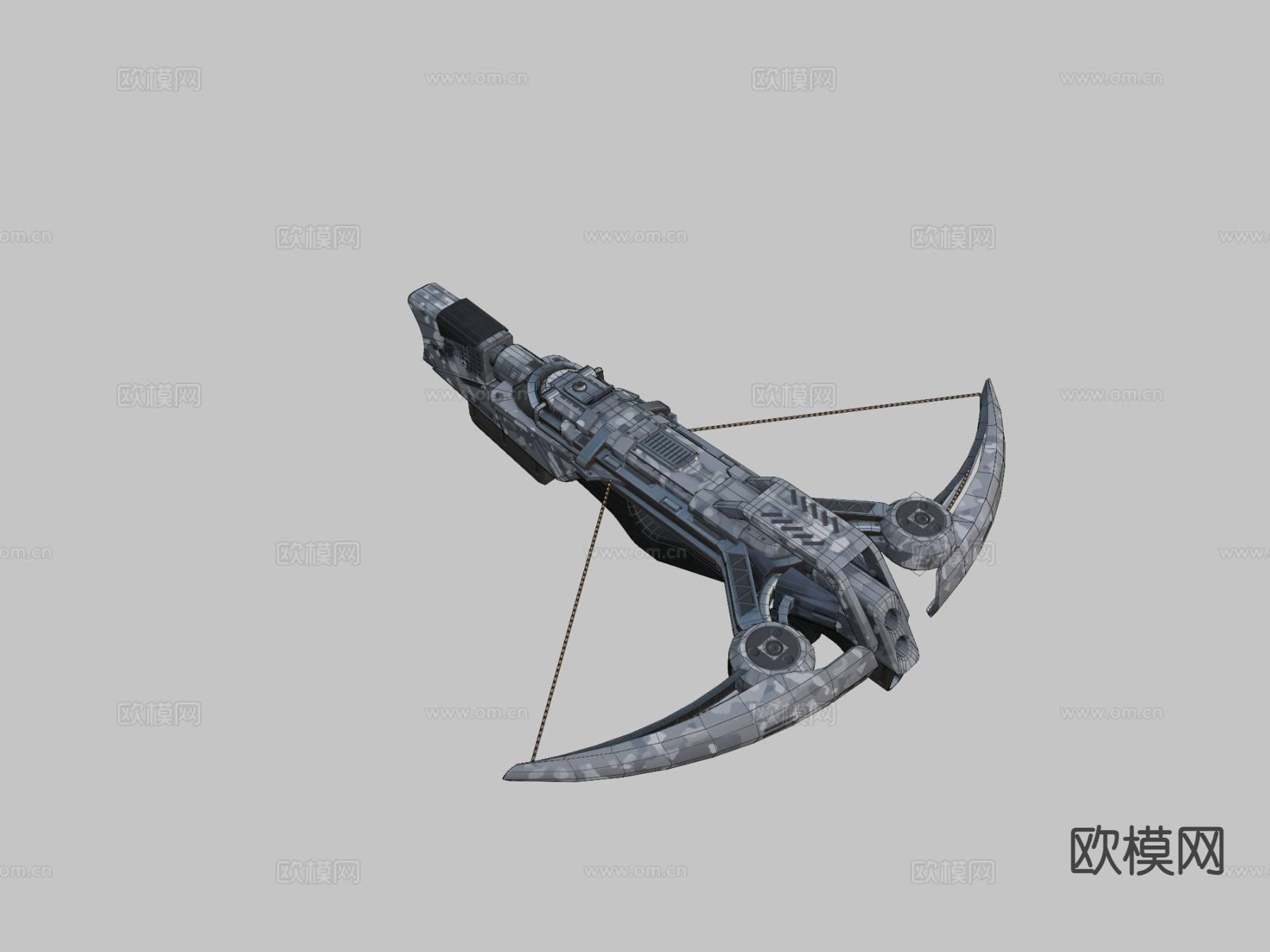 磁弓 游戏装备3d模型下载（渲染图2）