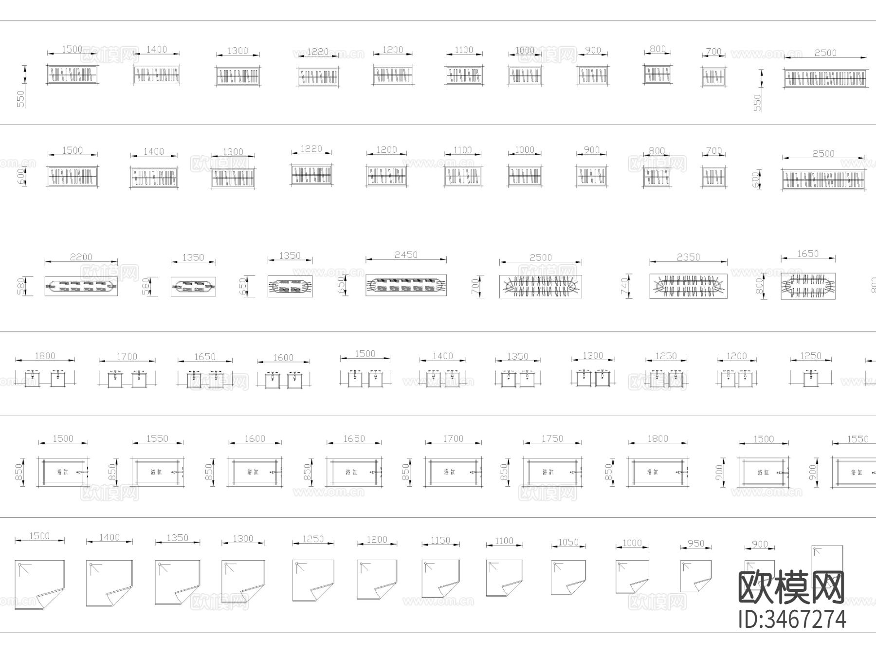 最新家装家具CAD图库下载（渲染图7）