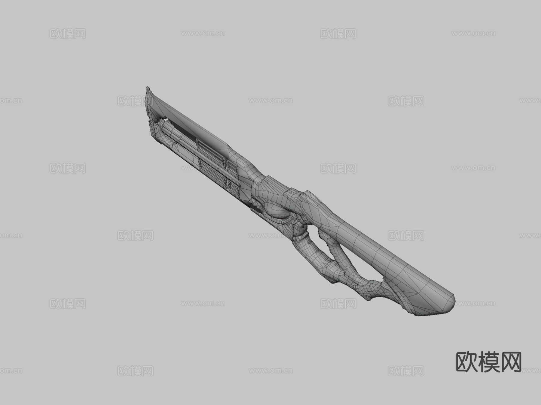 步枪刃 动漫道具3d模型下载（渲染图8）