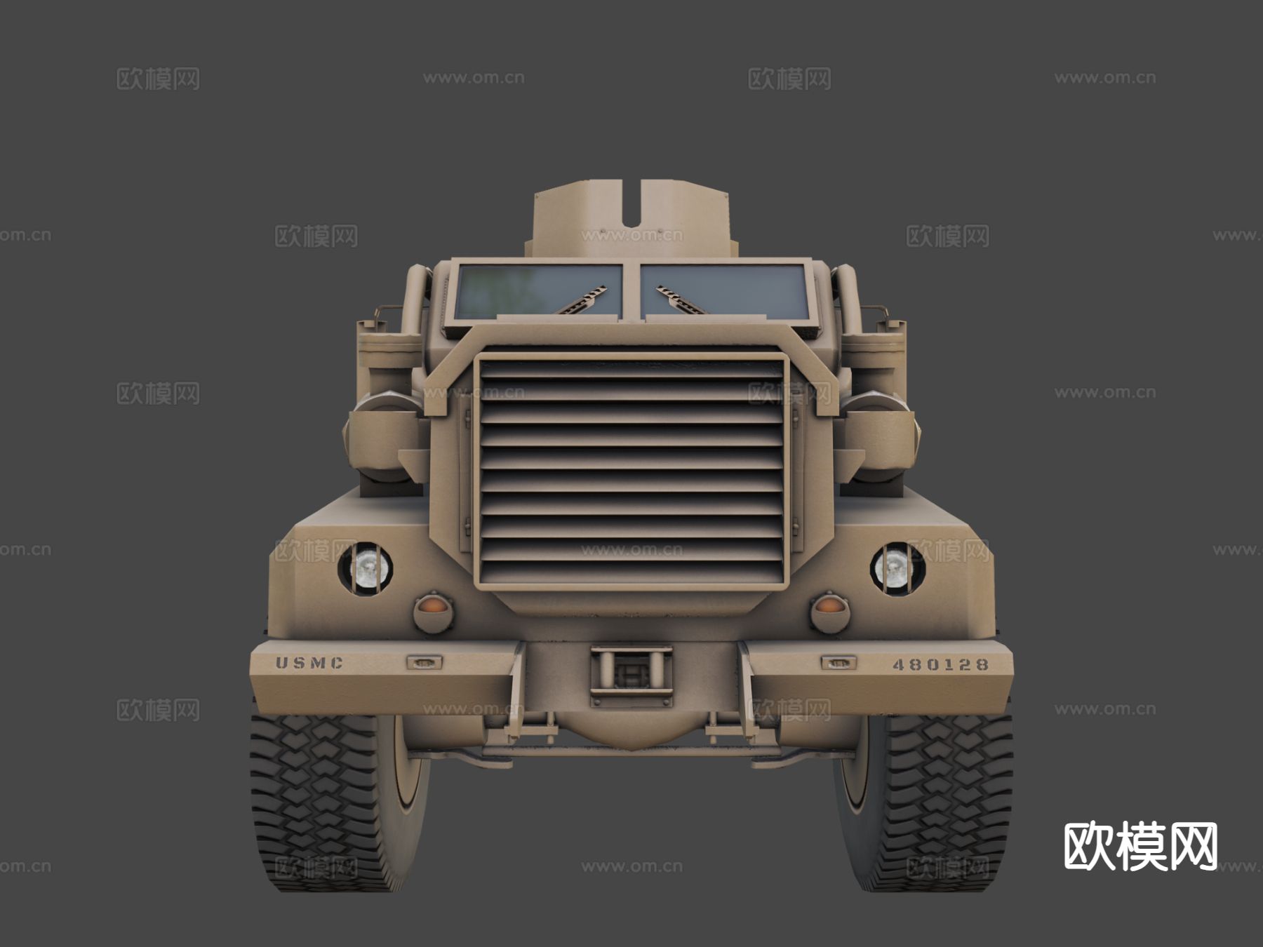 防地雷伏击保护车3d模型下载（渲染图5）