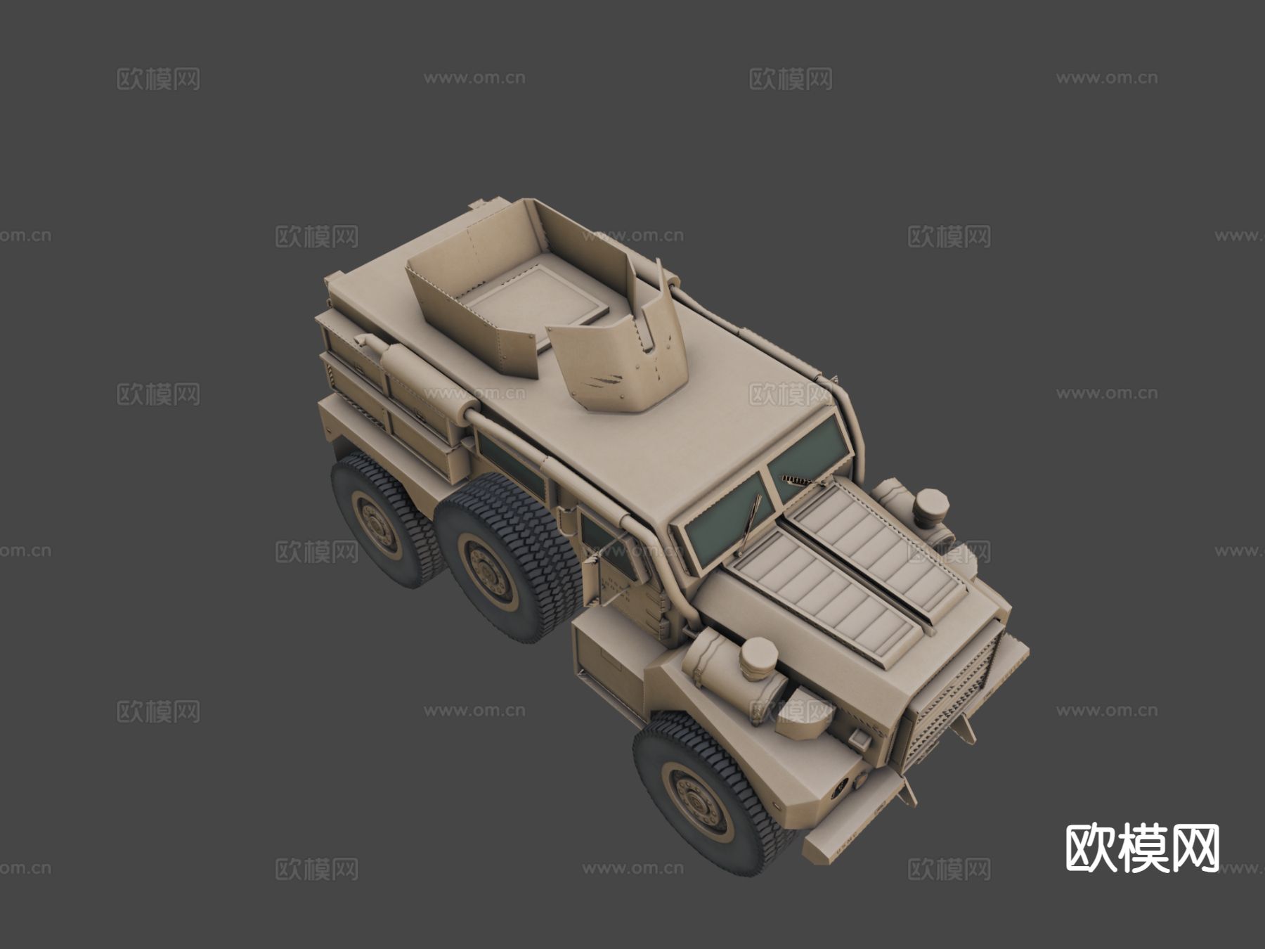 防地雷伏击保护车3d模型下载（渲染图4）