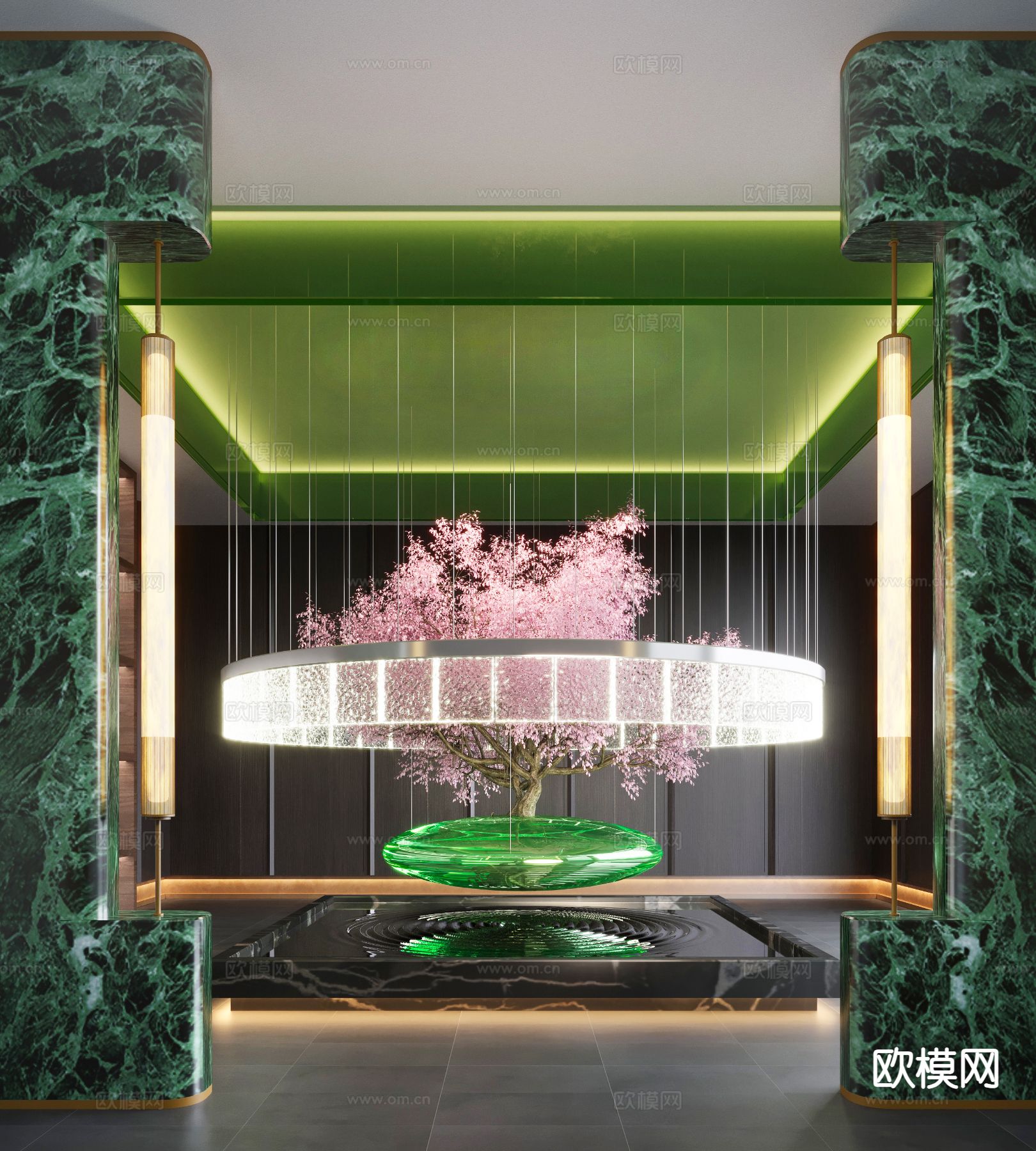 现代艺术装置3d模型下载