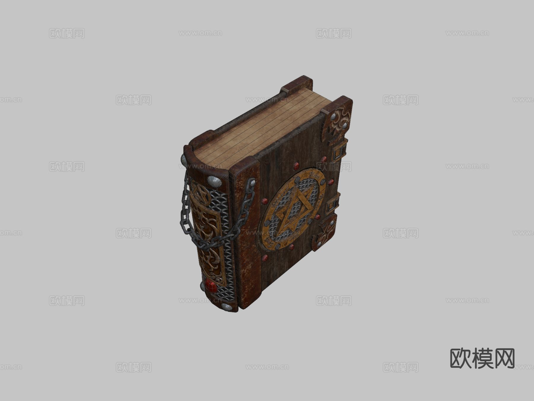 现代魔法书3d模型下载（渲染图3）