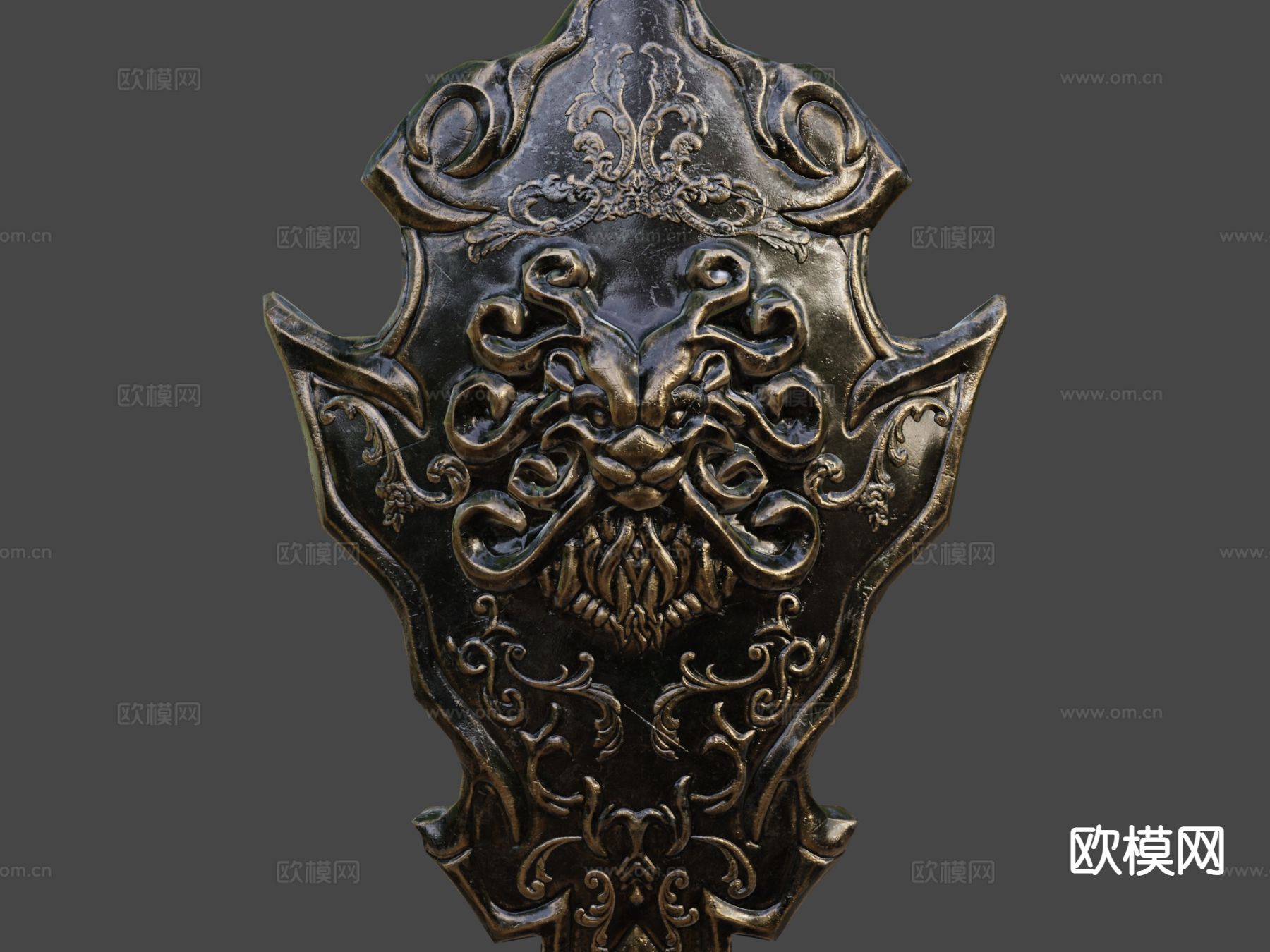 狮盾 盾牌3d模型下载（渲染图5）