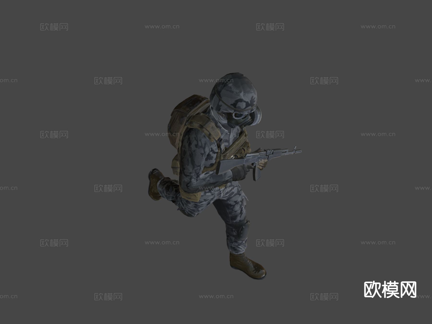 士兵 特种兵3d模型下载（渲染图7）