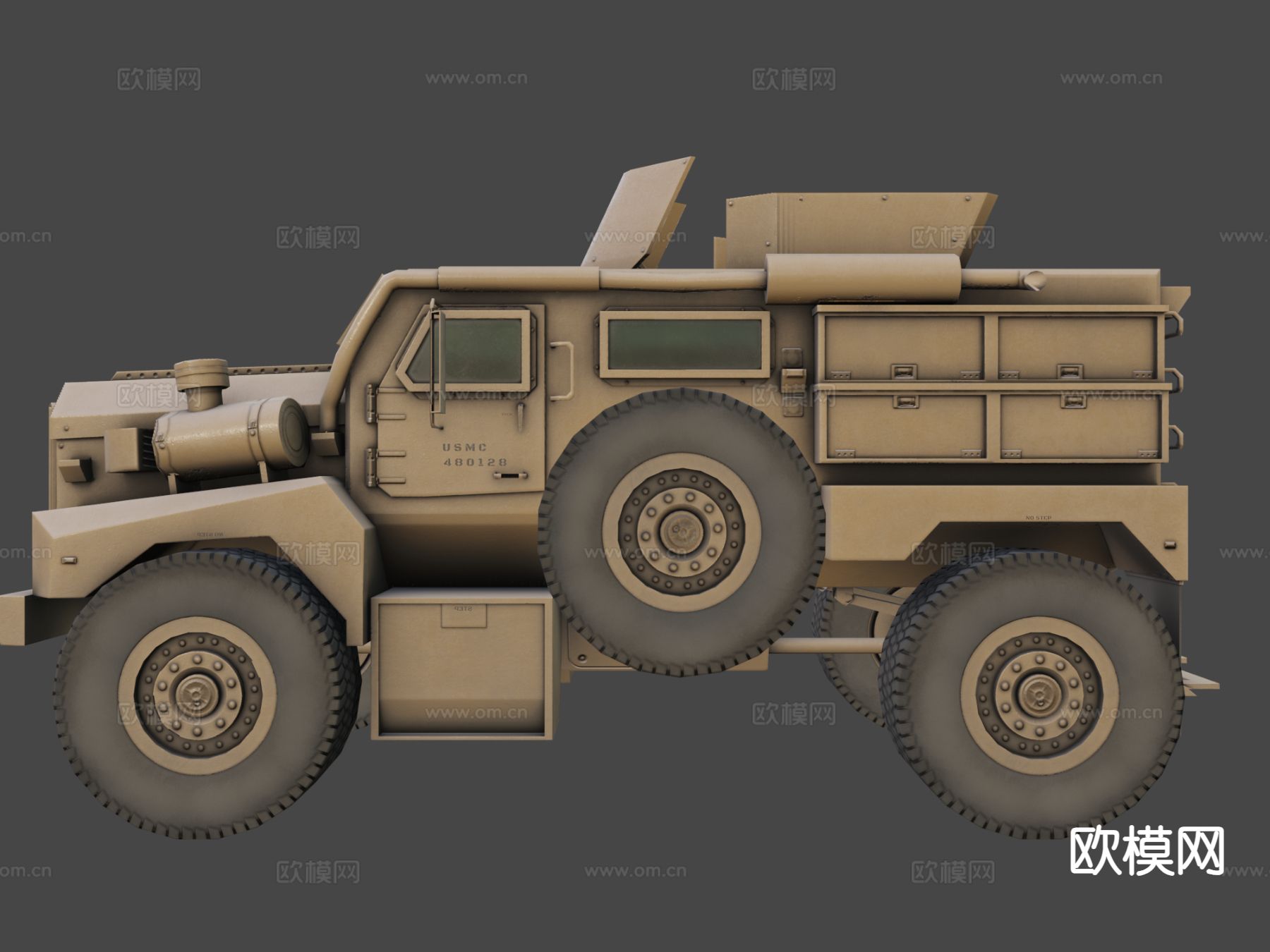 防地雷伏击保护车3d模型下载（渲染图3）