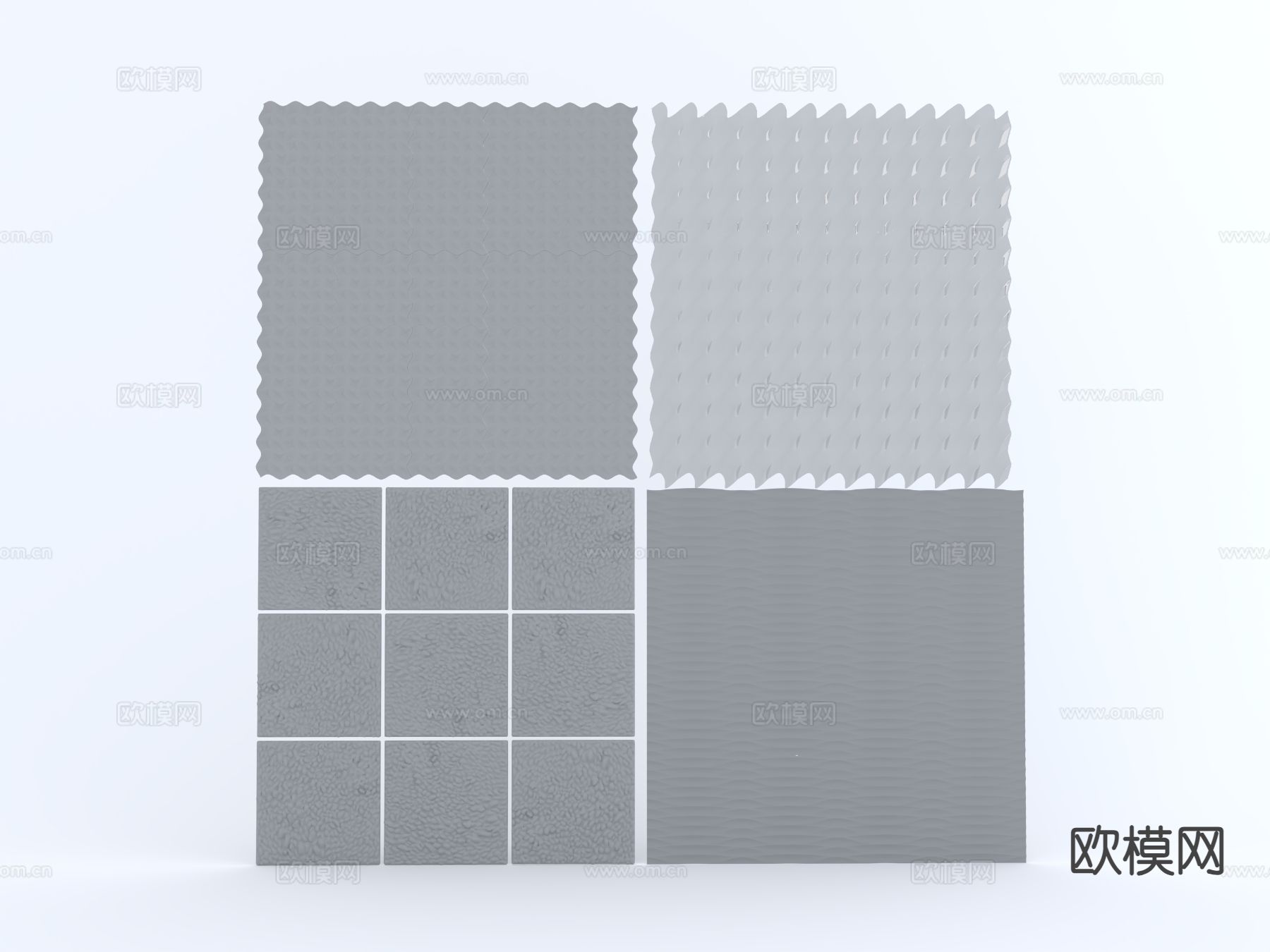 墙饰板 护墙板su模型下载（渲染图2）
