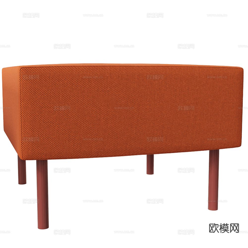 Alot 现代沙发凳3d模型下载