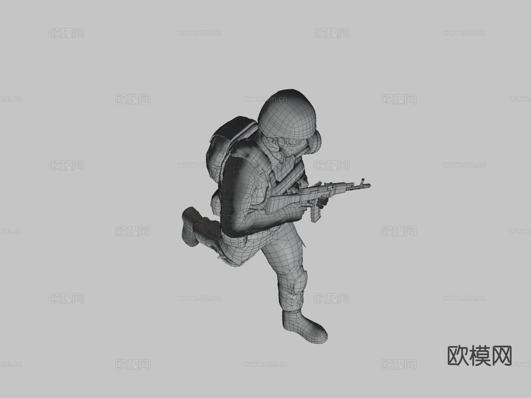 士兵 特种兵3d模型下载（渲染图3）