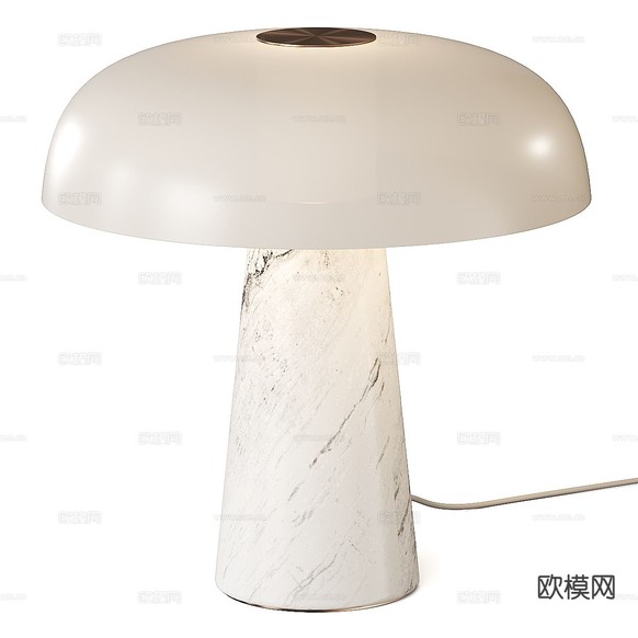 极简台灯 艺术台灯3d模型下载
