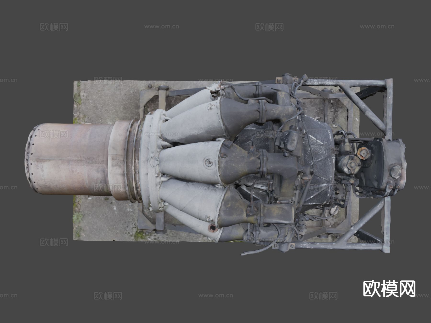 喷气引擎3d模型下载（渲染图6）