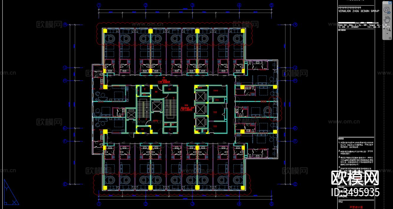 全季酒店CAD施工图下载（渲染图6）