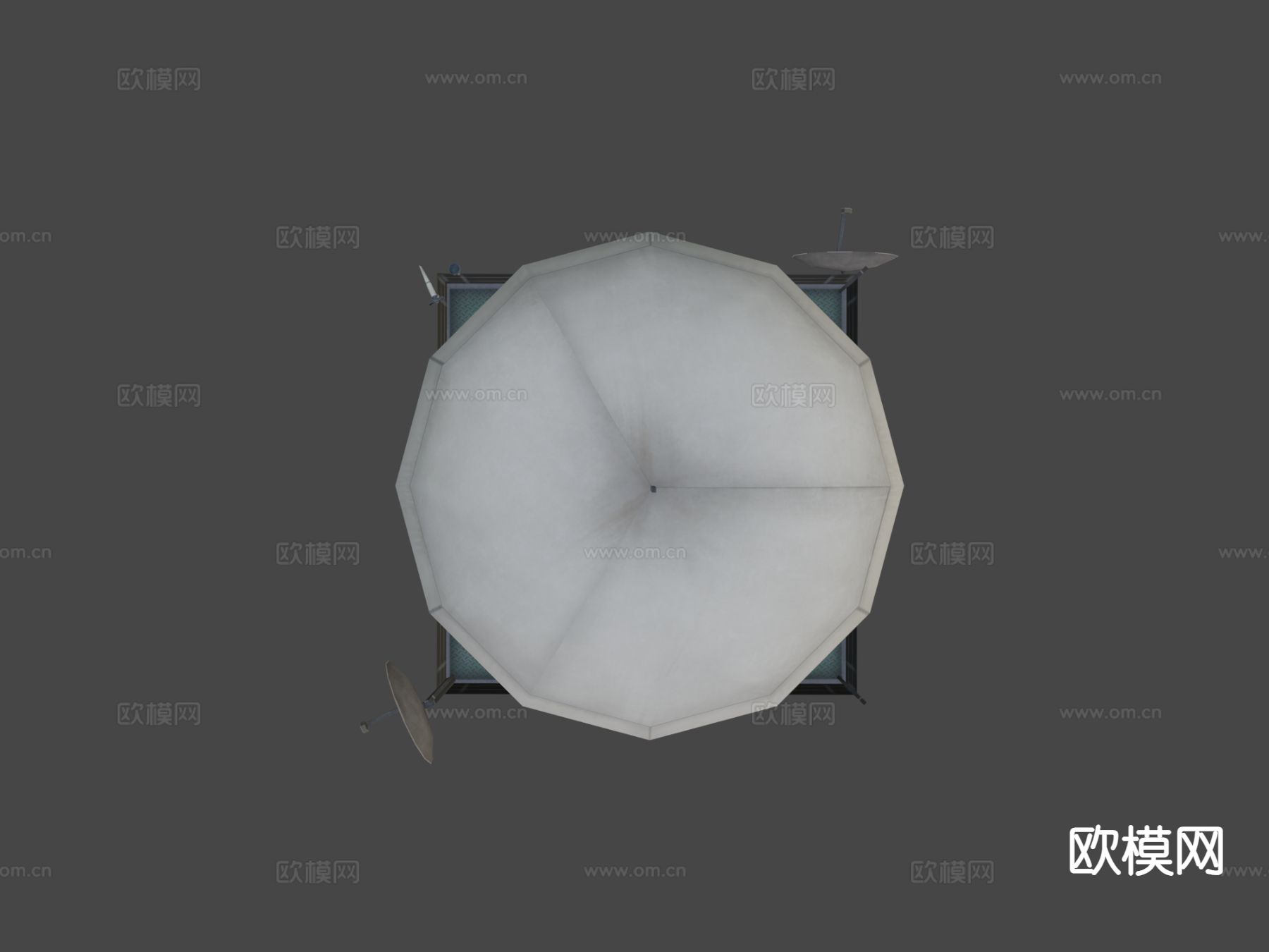 天气雷达塔3d模型下载（渲染图5）