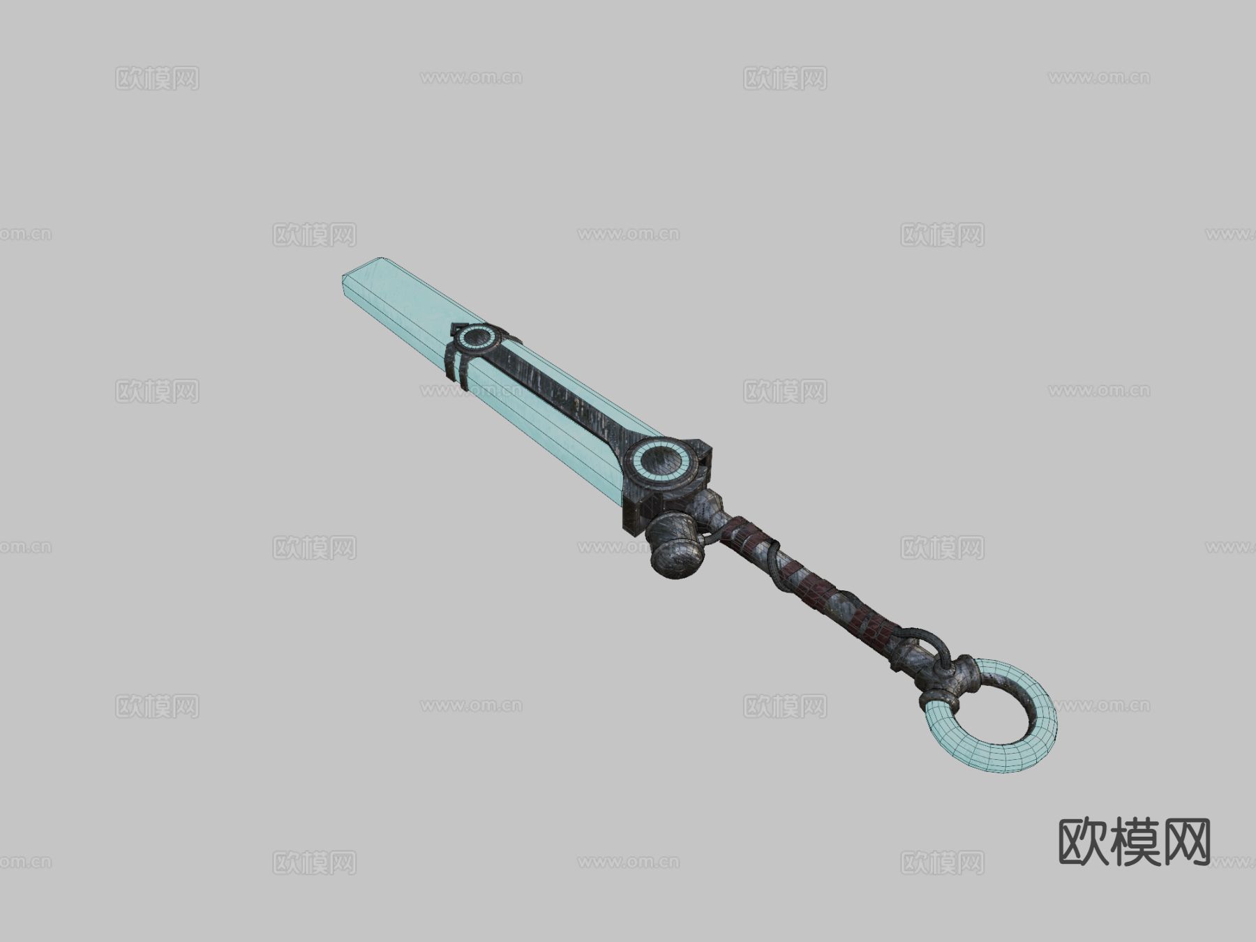 英雄联盟 艾克剑3d模型下载（渲染图1）