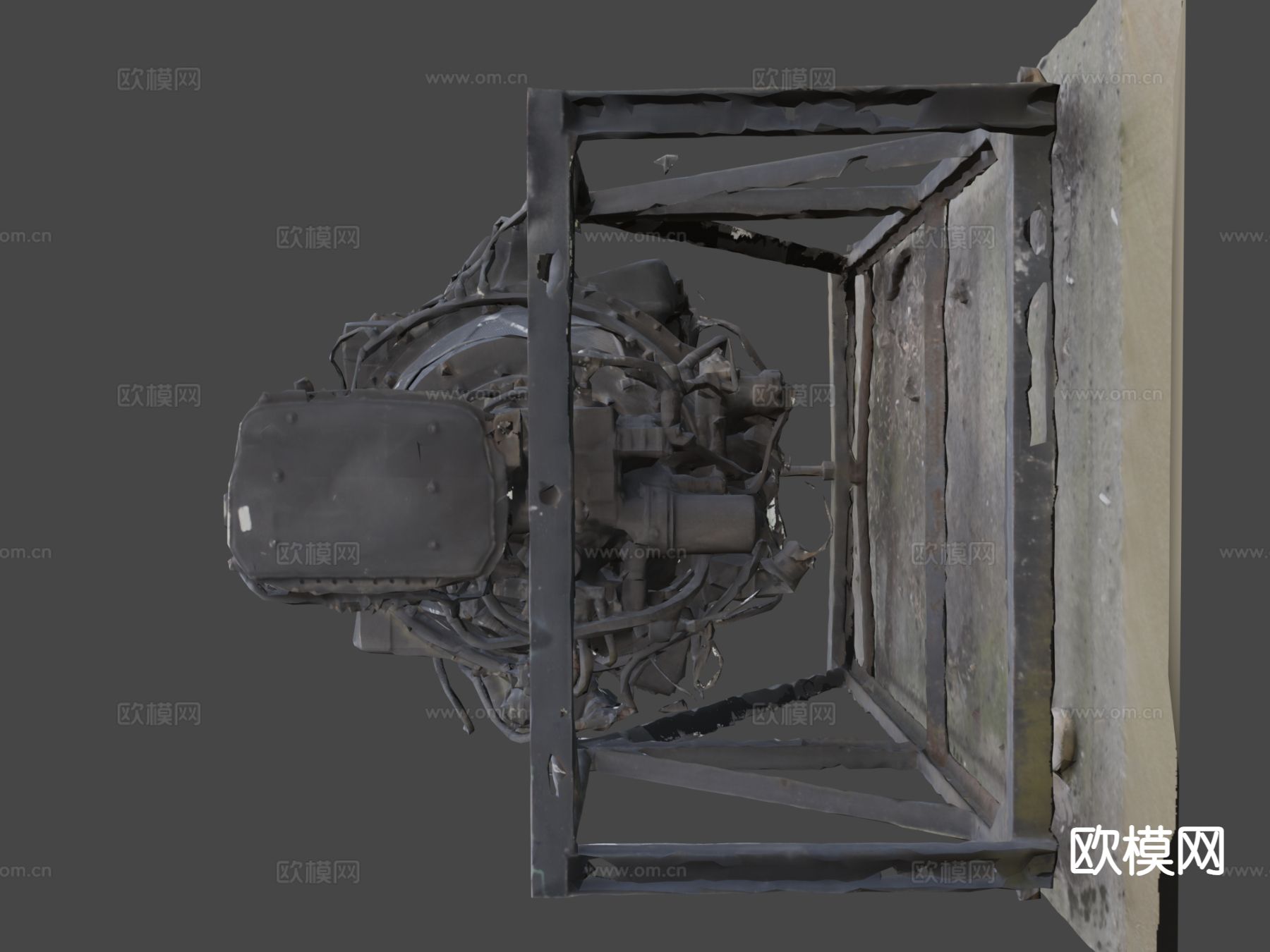 喷气引擎3d模型下载（渲染图7）