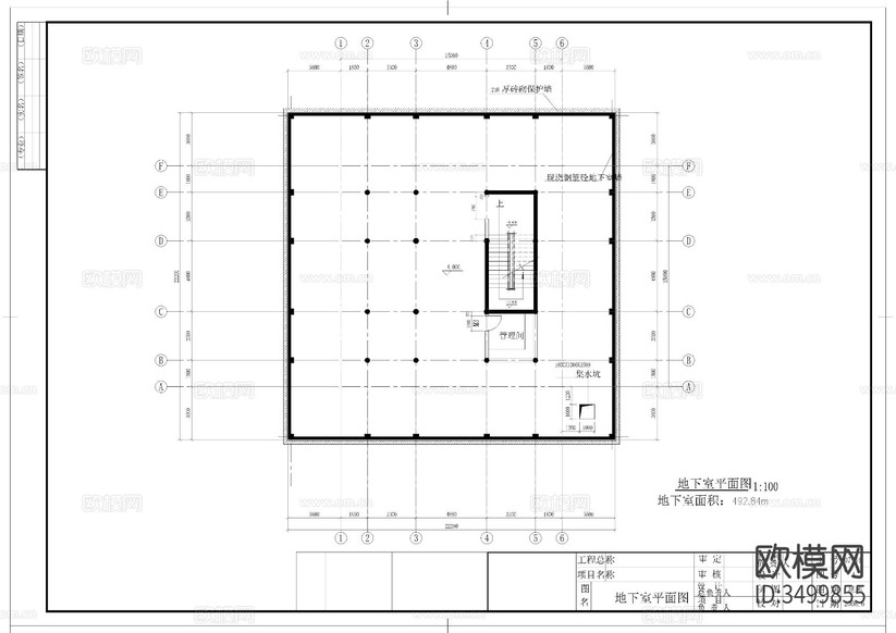 水云閣建筑圖cad施工圖下載(渲染圖3)