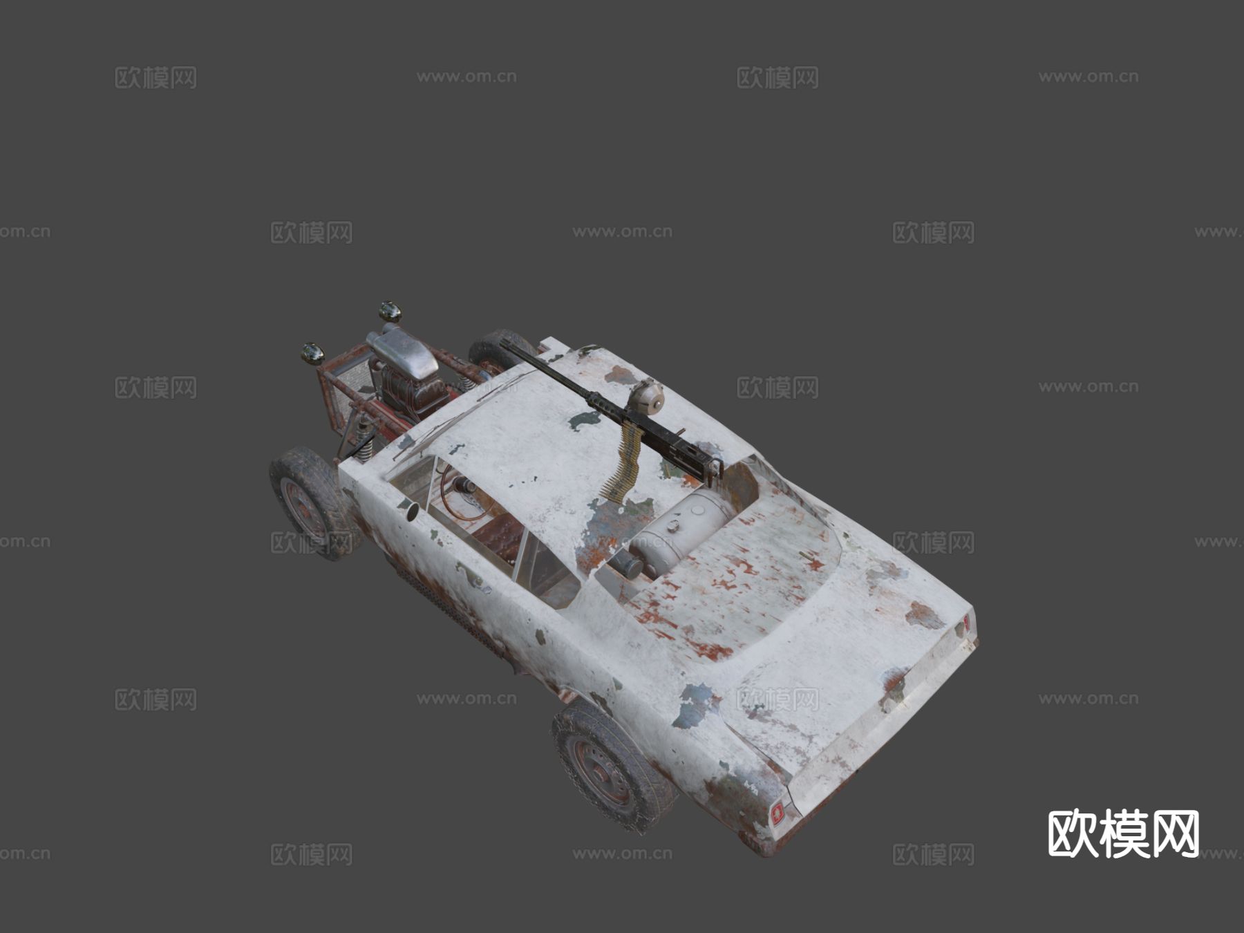 工业风汽车3d模型下载（渲染图4）