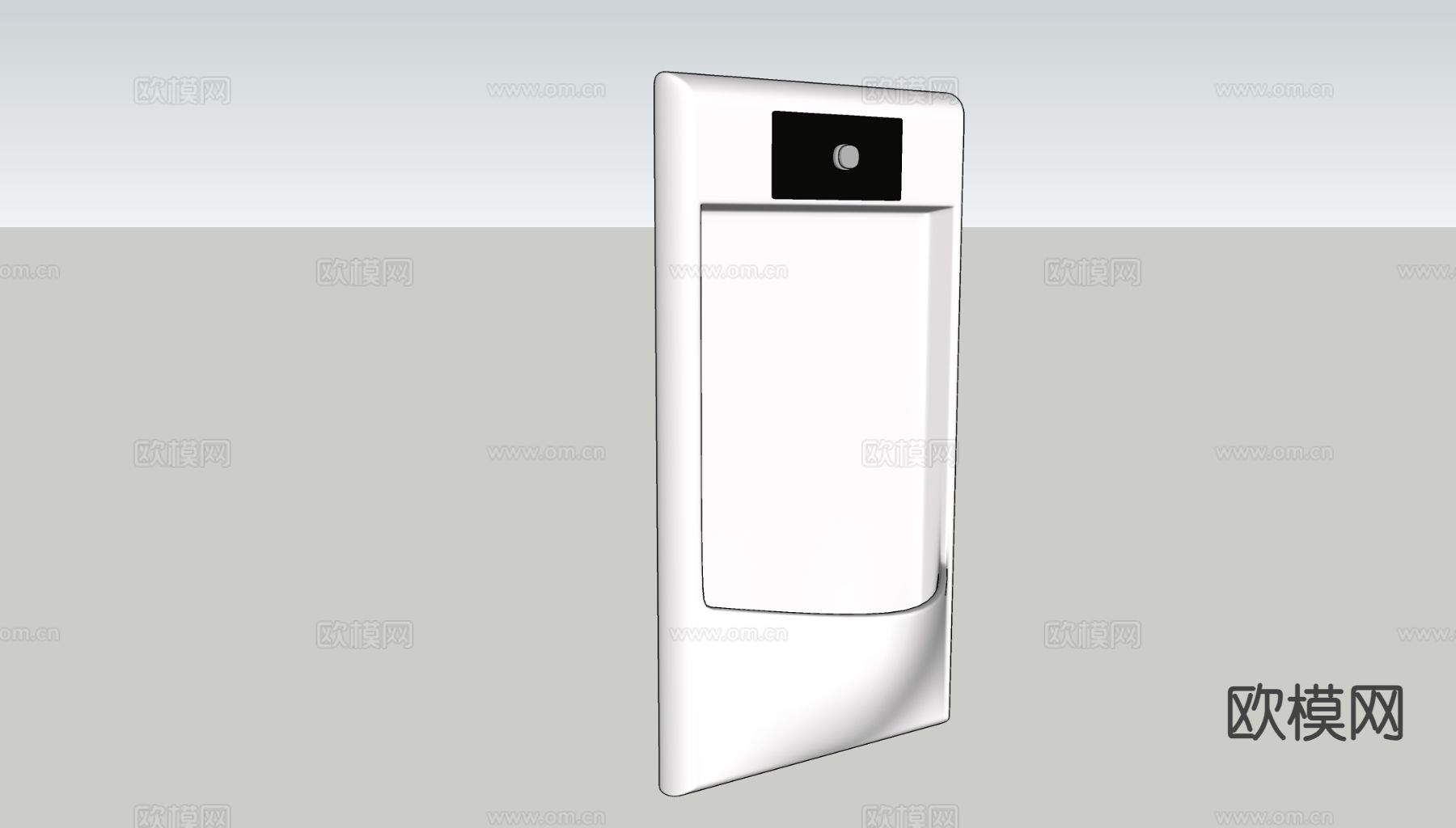 小便斗 小便池 尿斗su模型下载（渲染图1）