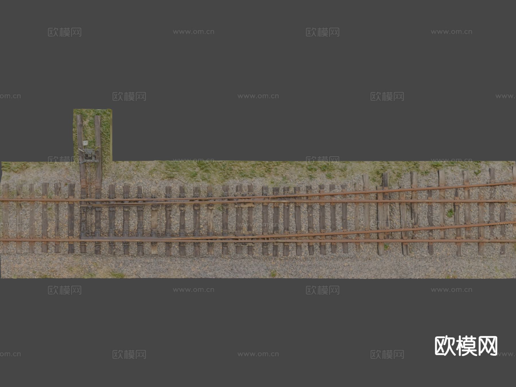 现代铁路设备3d模型下载（渲染图3）