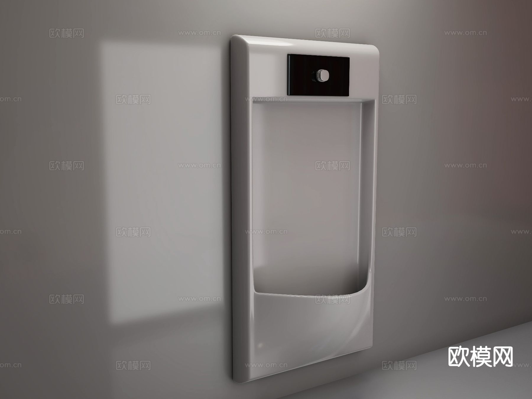 小便斗 小便池 尿斗su模型下载（渲染图2）