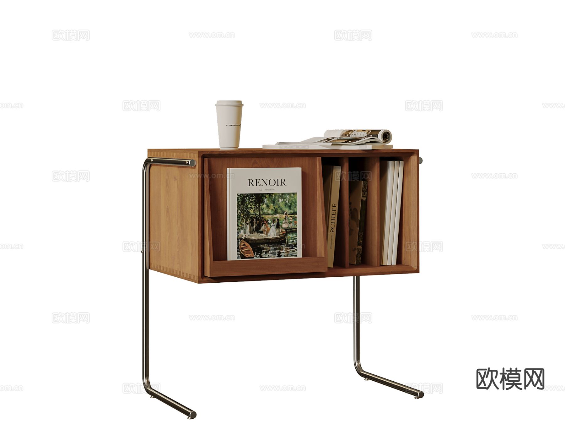 原木风边几 木制边几 角几3d模型下载