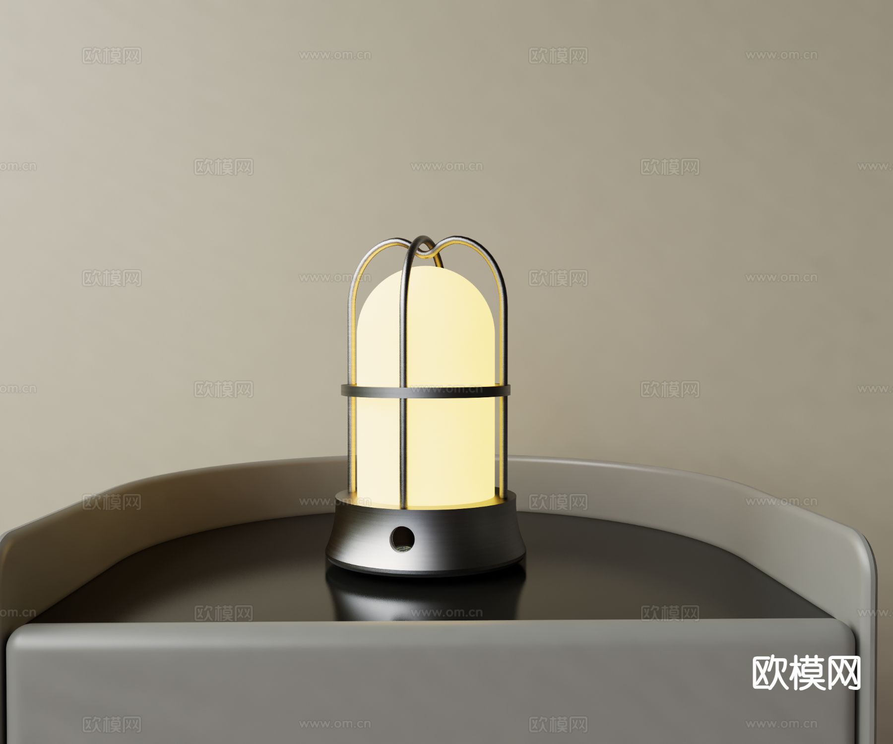 工业风台灯 床头台灯3d模型下载