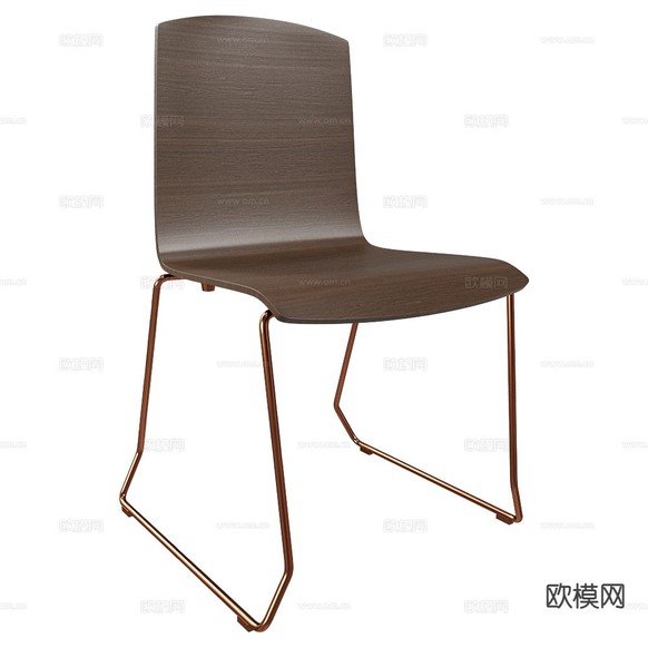 B&T 现代椅子 餐椅3d模型下载