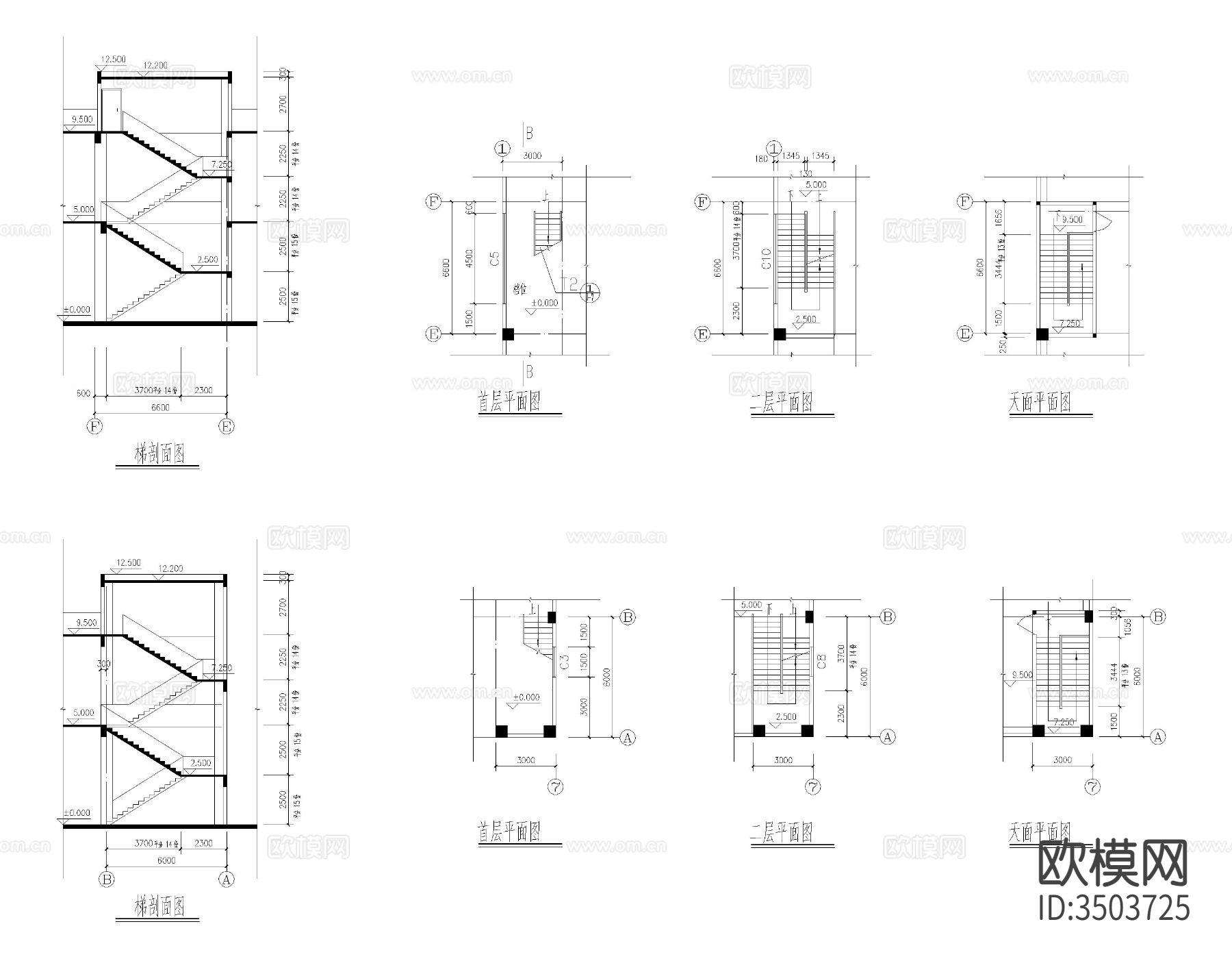 菜市场建筑图cad施工图下载（渲染图3）