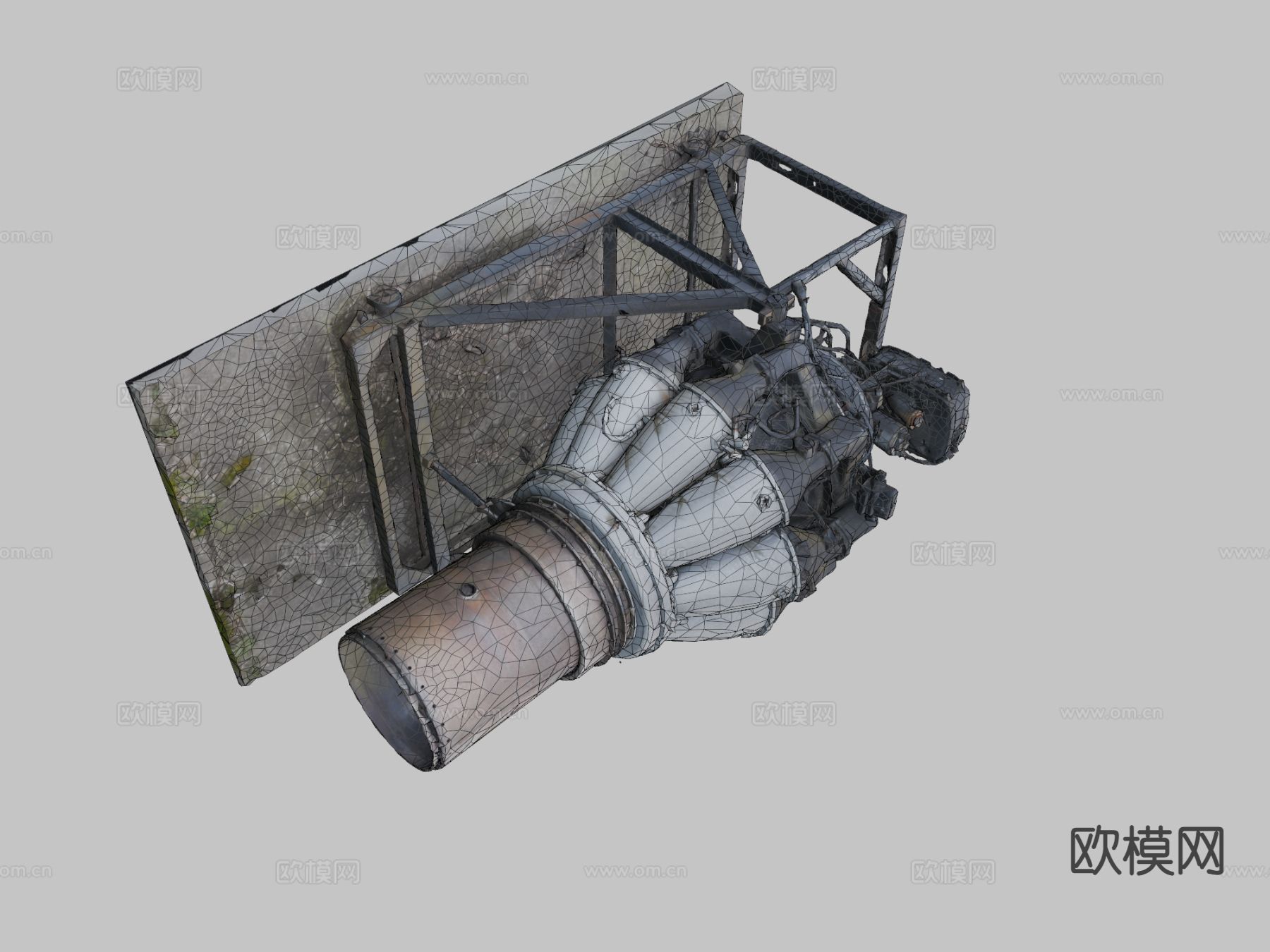 喷气引擎3d模型下载（渲染图3）