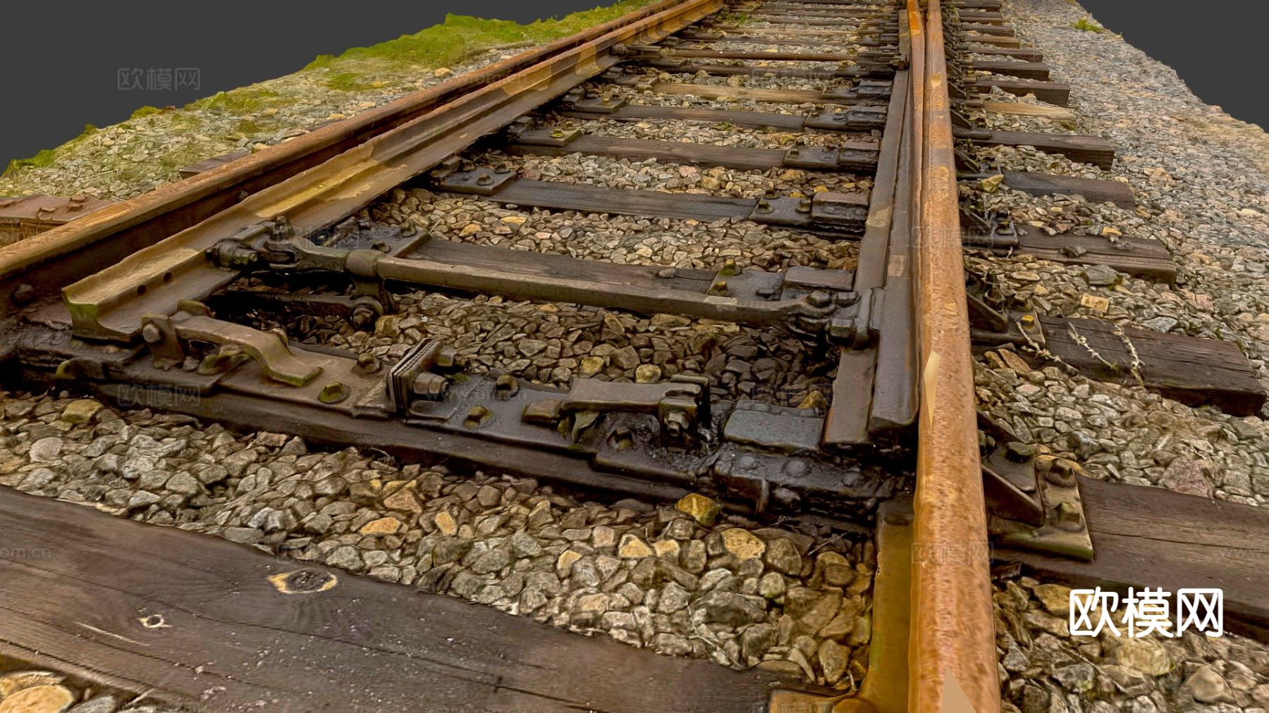 现代铁路设备3d模型下载（渲染图1）