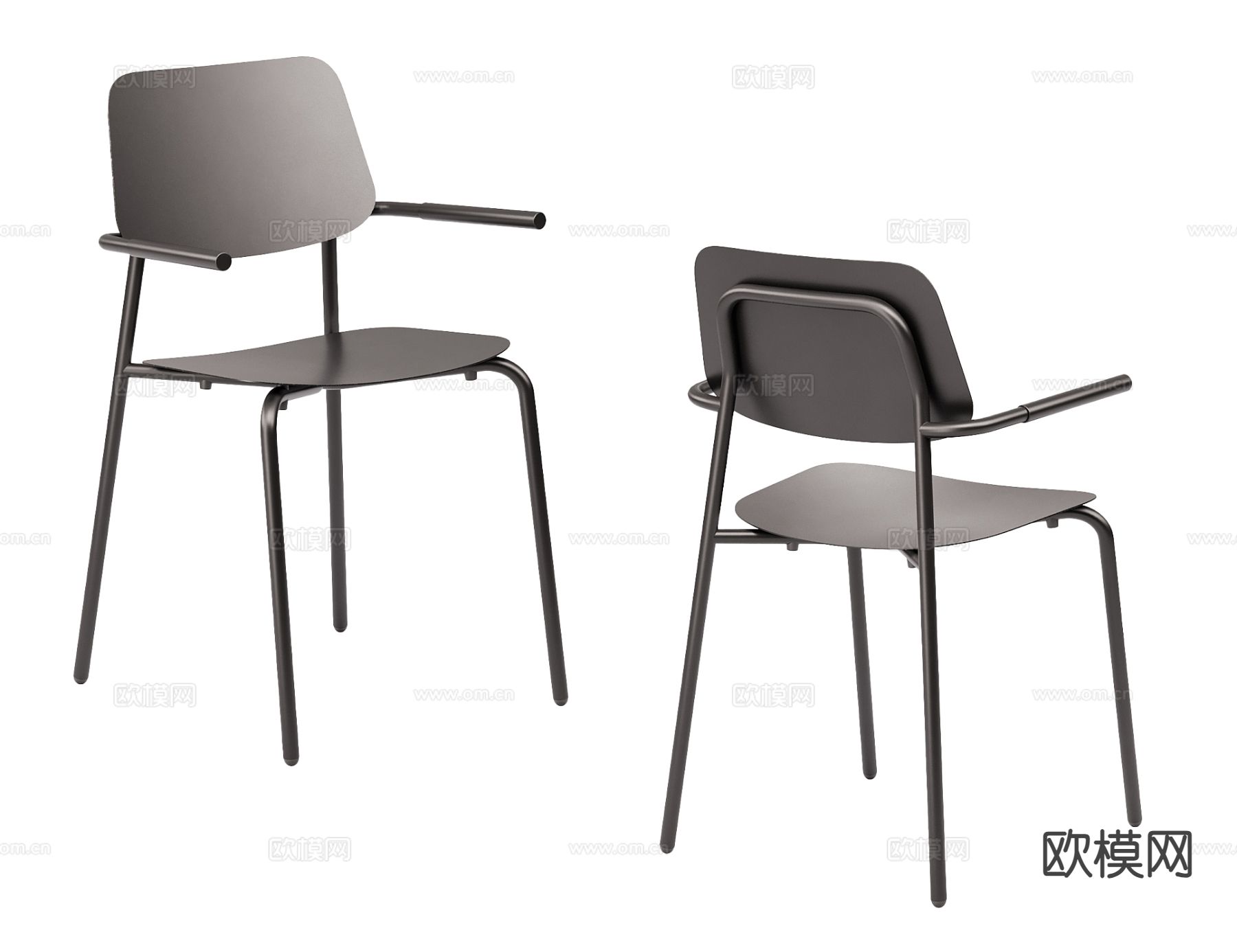 现代椅子 餐椅3d模型下载
