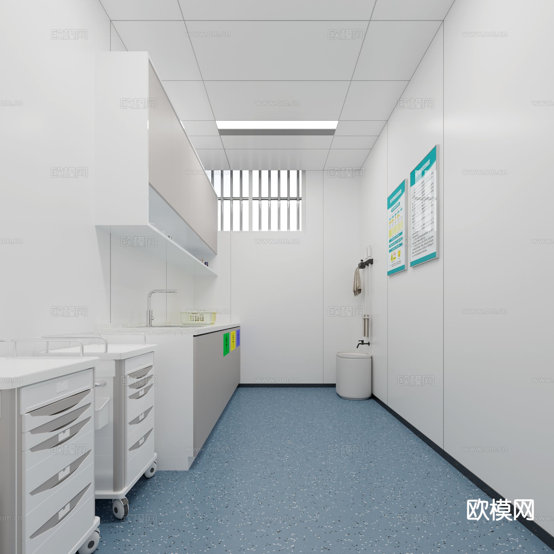 现代医院 处置室3d模型下载