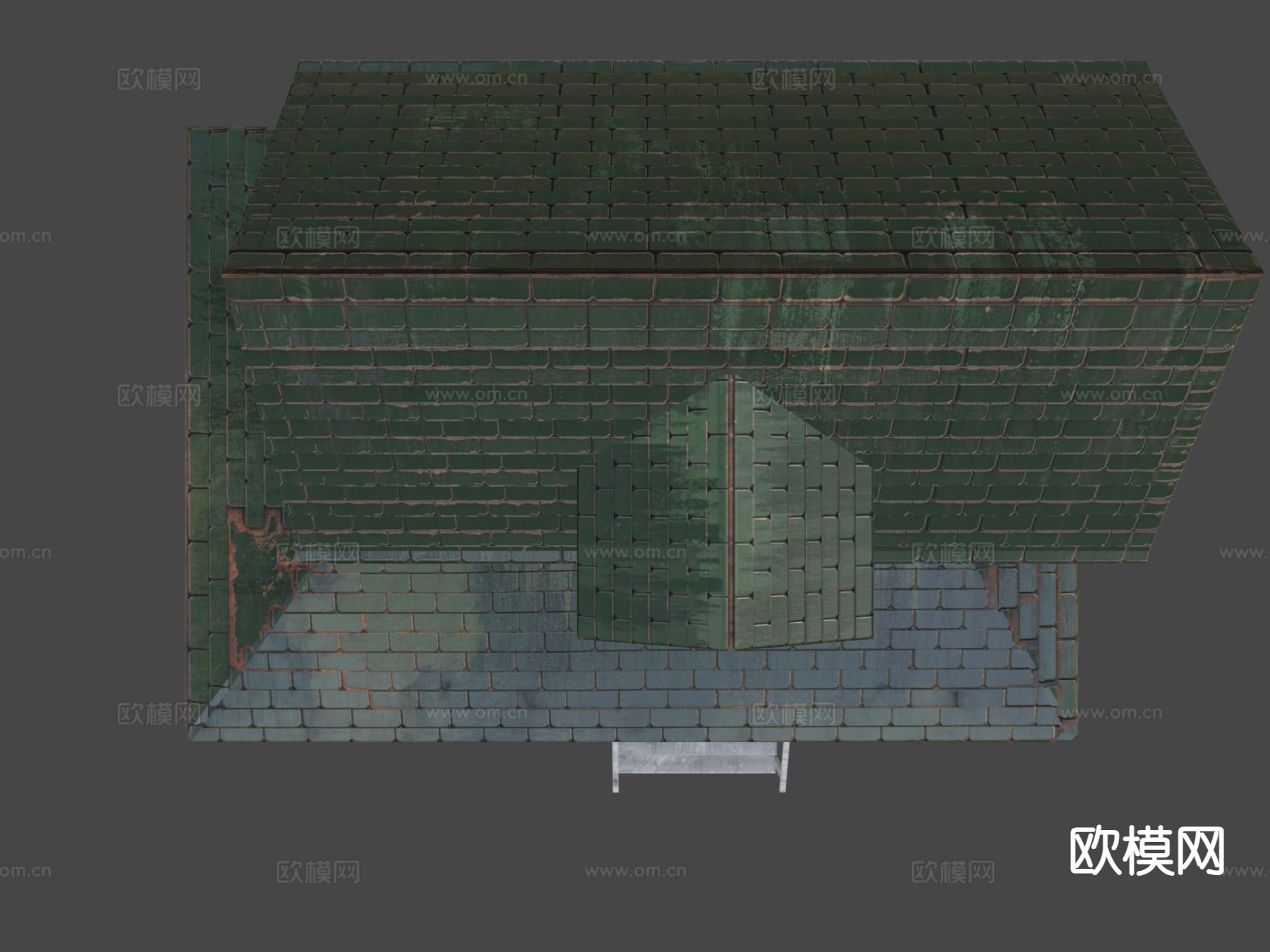 美式别墅外观3d模型下载（渲染图5）