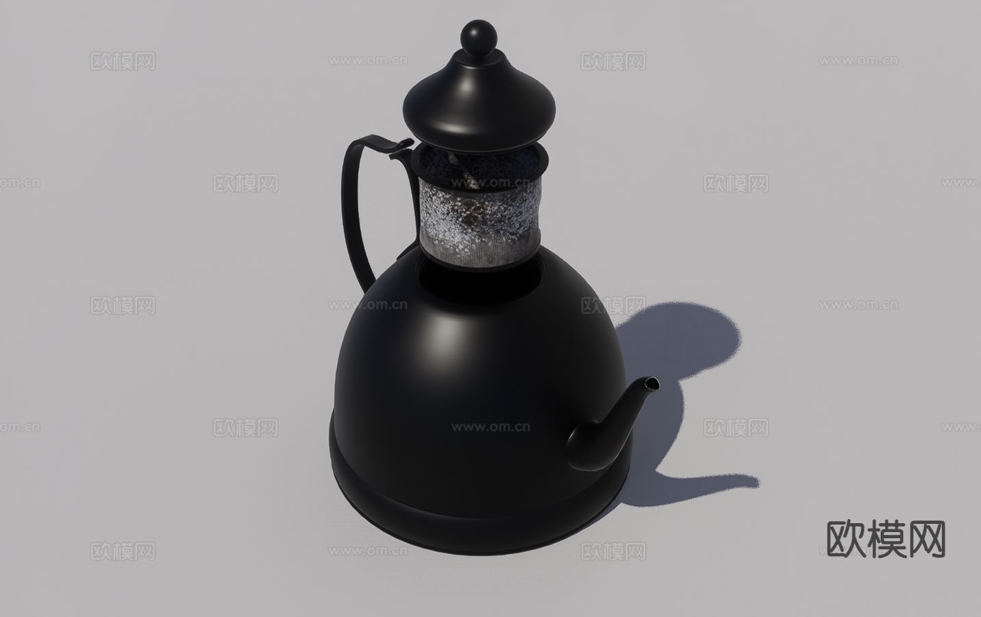 现代茶具 茶壶3d模型下载（渲染图3）