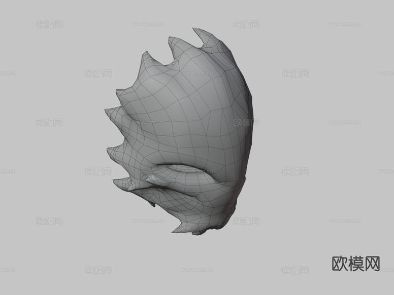 影子面具 怪兽面具3d模型下载(渲染图3)
