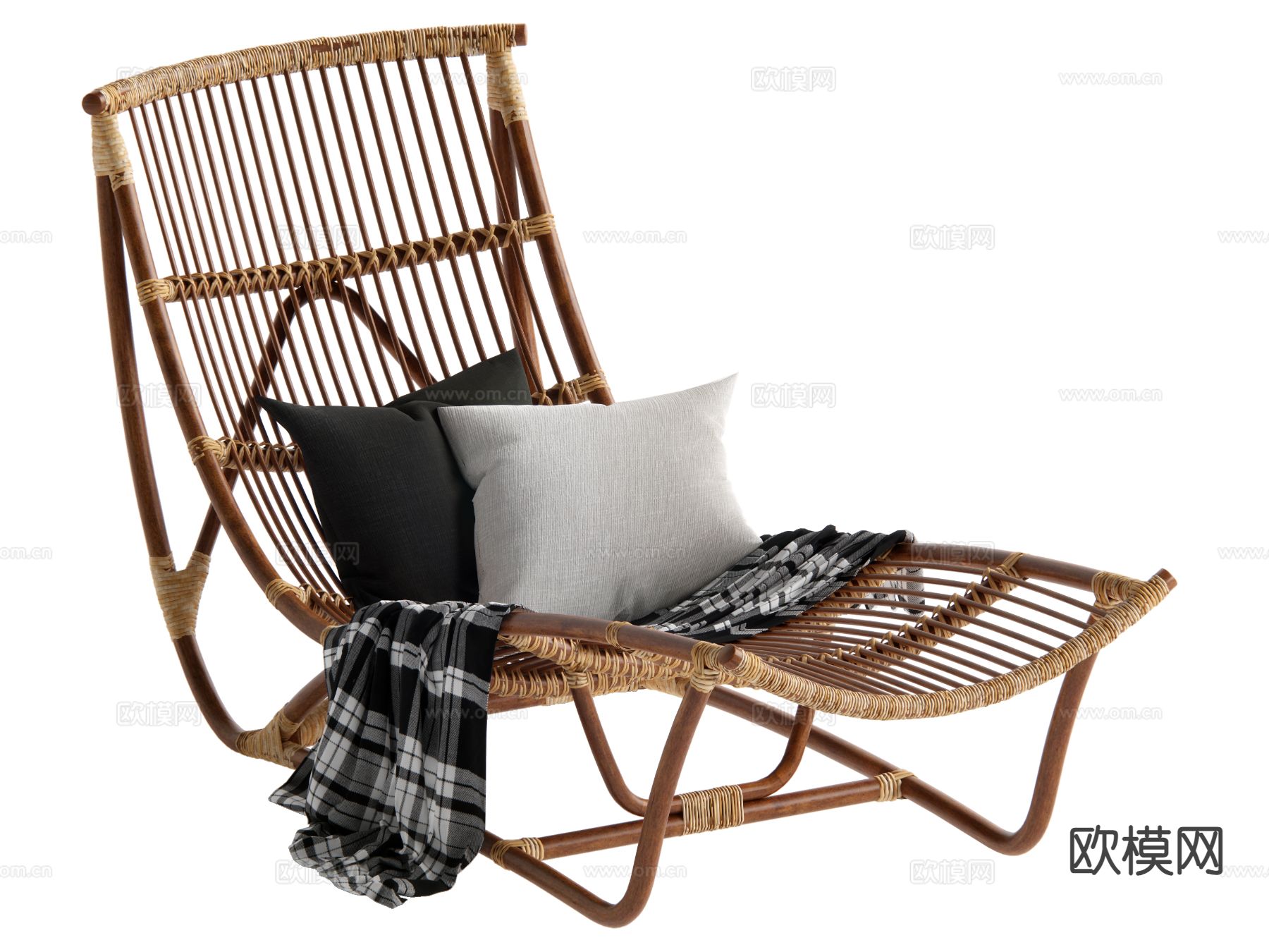 侘寂躺椅su模型下载（渲染图2）