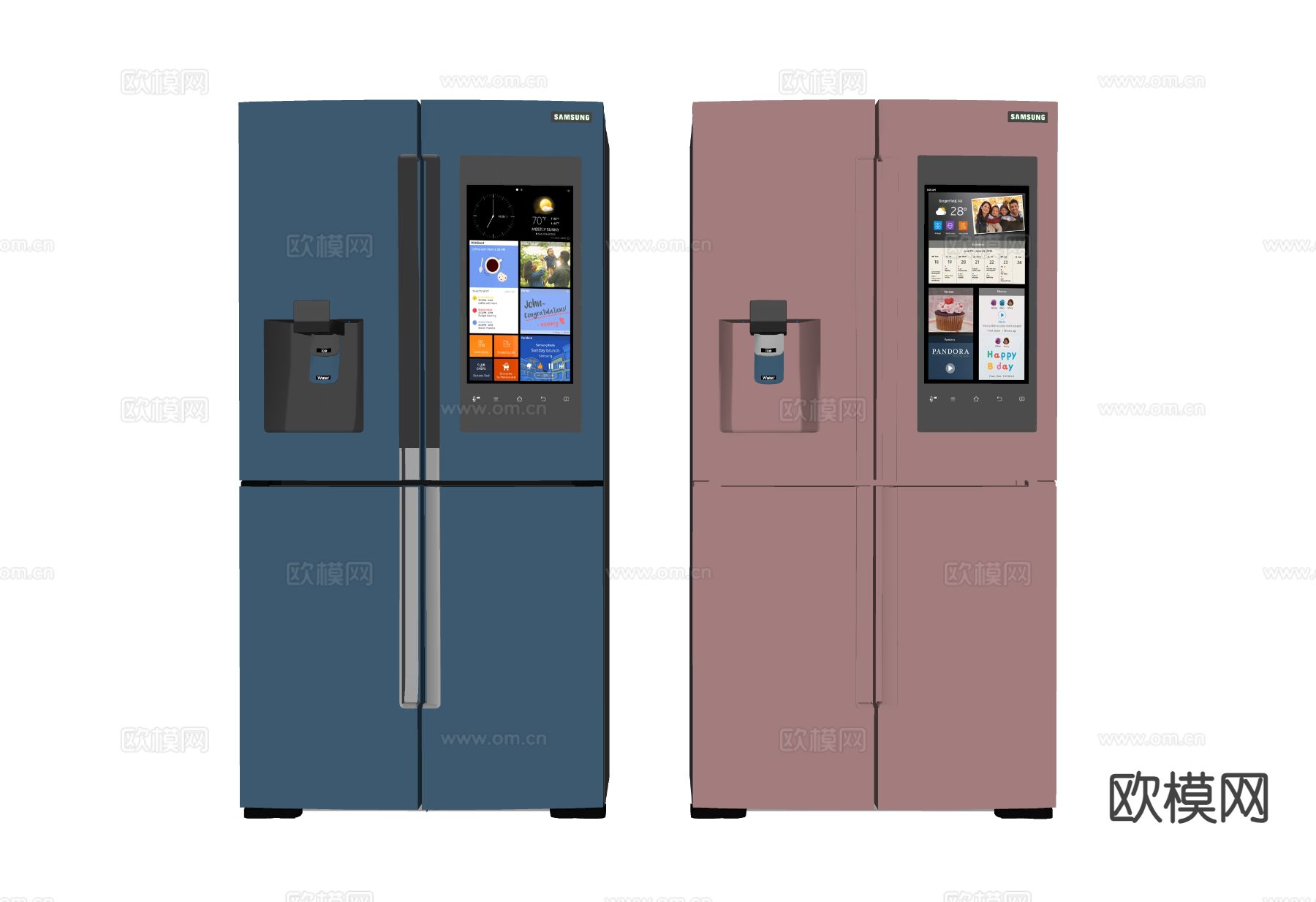 智能冰箱su模型下载（渲染图1）