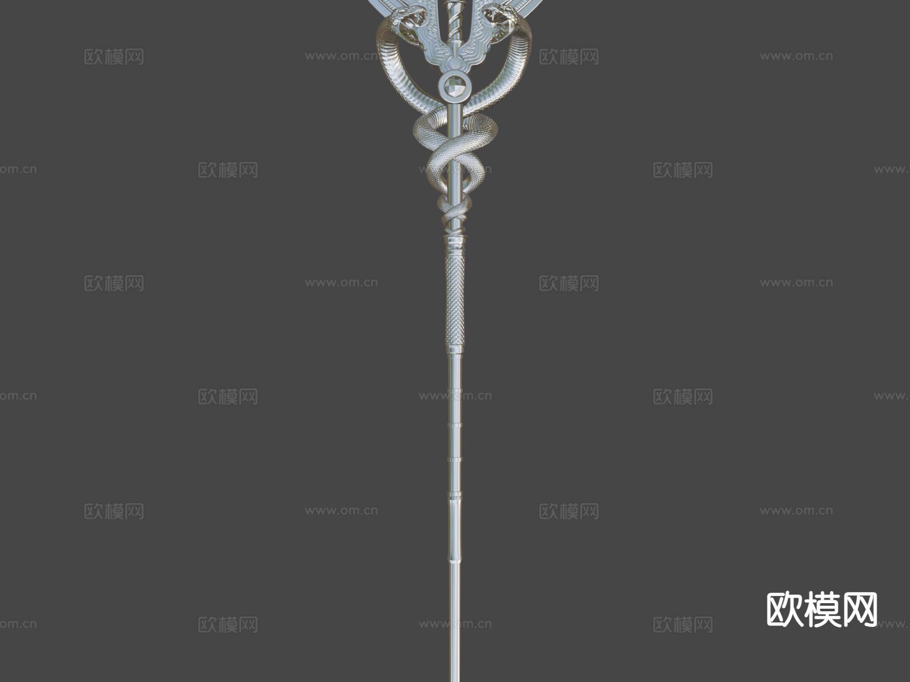 卡杜刻斯法杖3d模型下载（渲染图4）