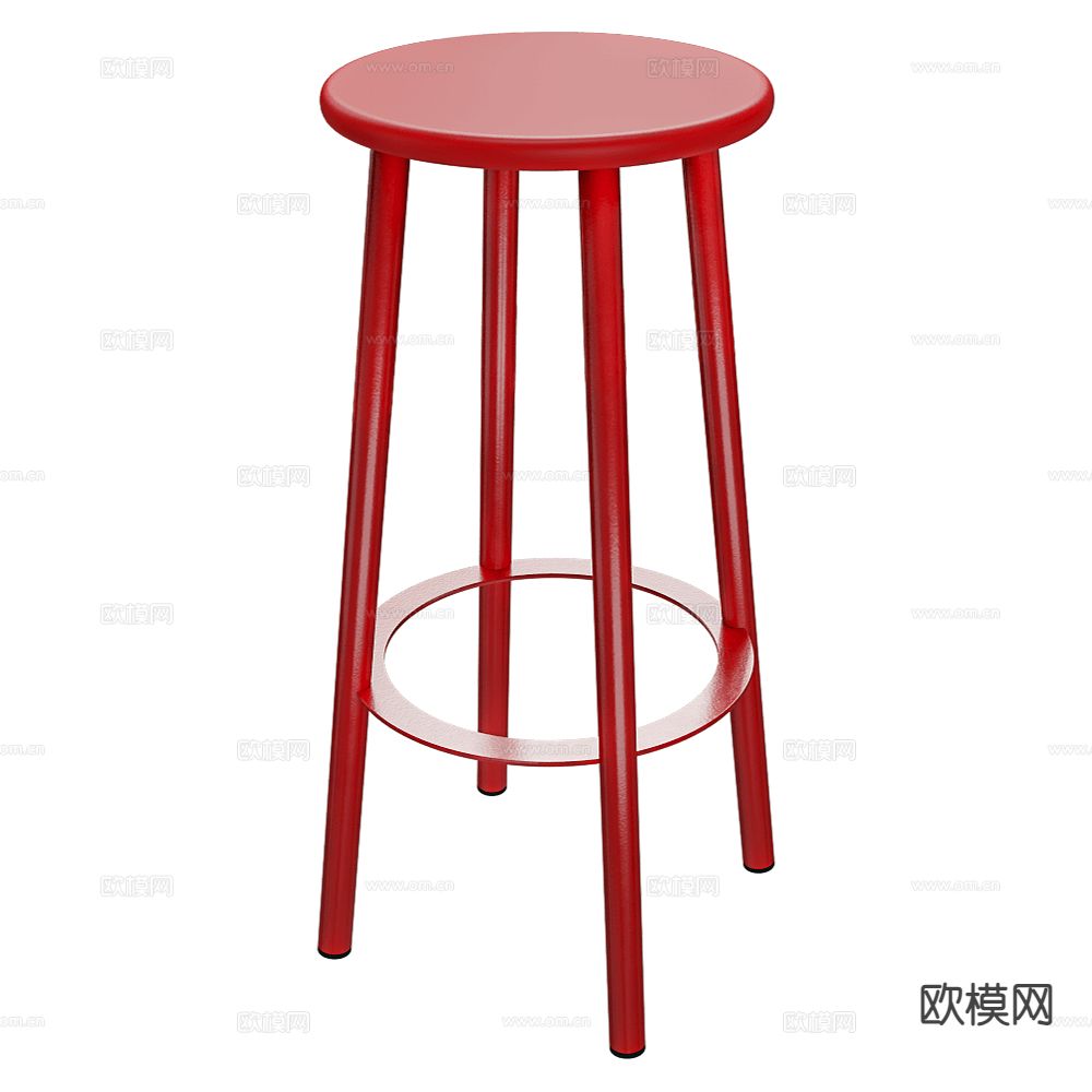 Alot 现代吧椅 吧凳 高脚凳3d模型下载