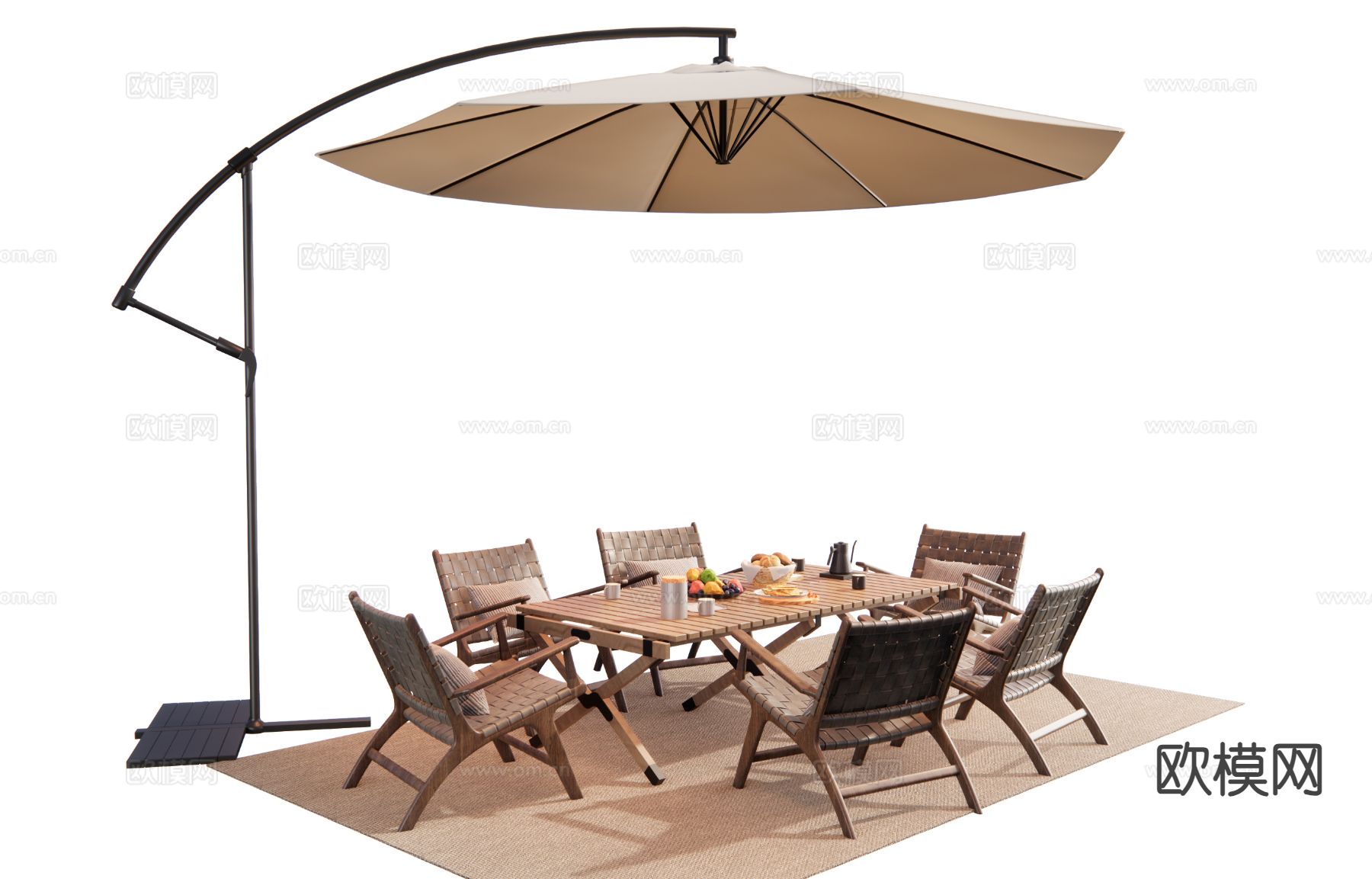 户外桌椅 露营桌椅3d模型下载