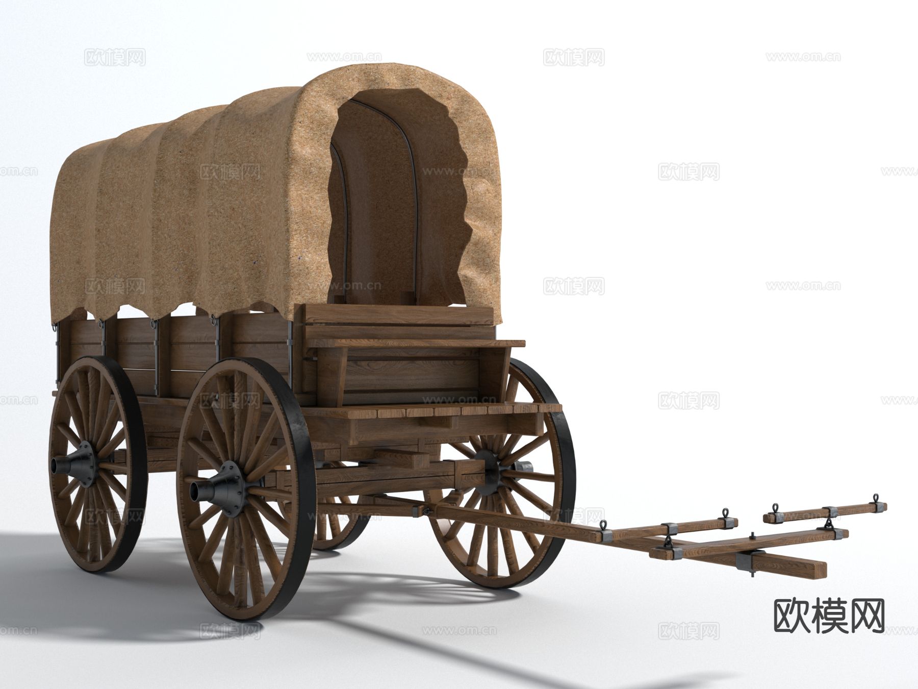 马车 推车 工具车3d模型下载