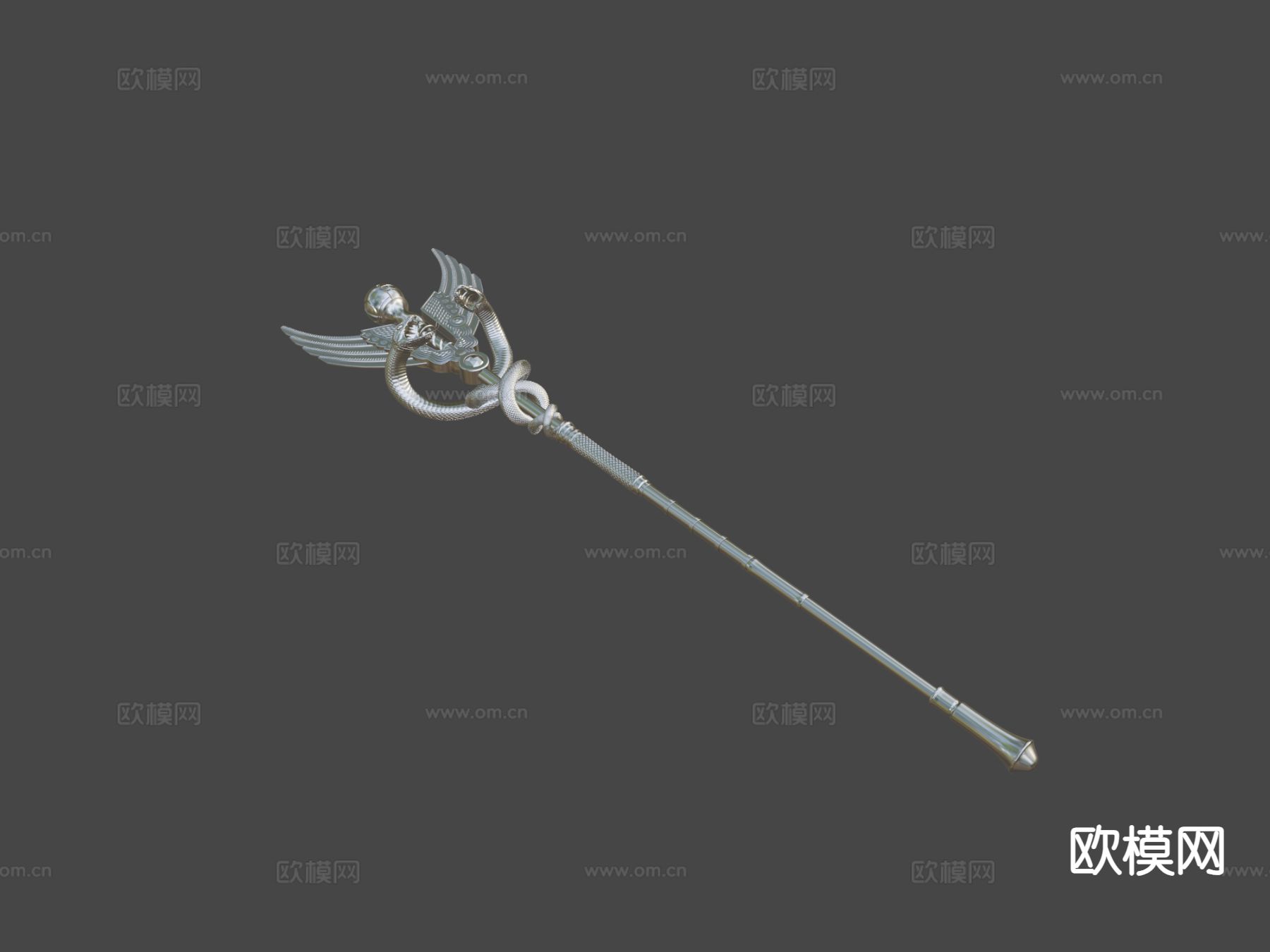 卡杜刻斯法杖3d模型下载（渲染图5）