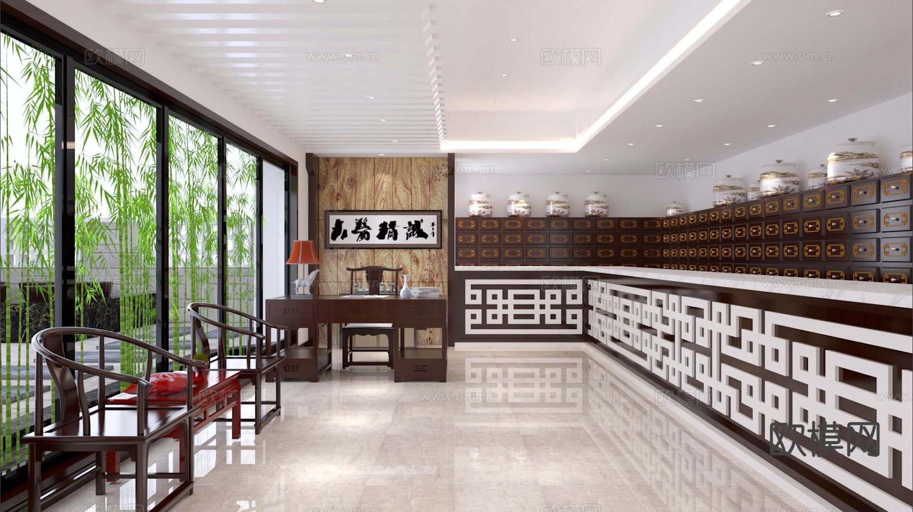 中药店 中药房3d模型下载