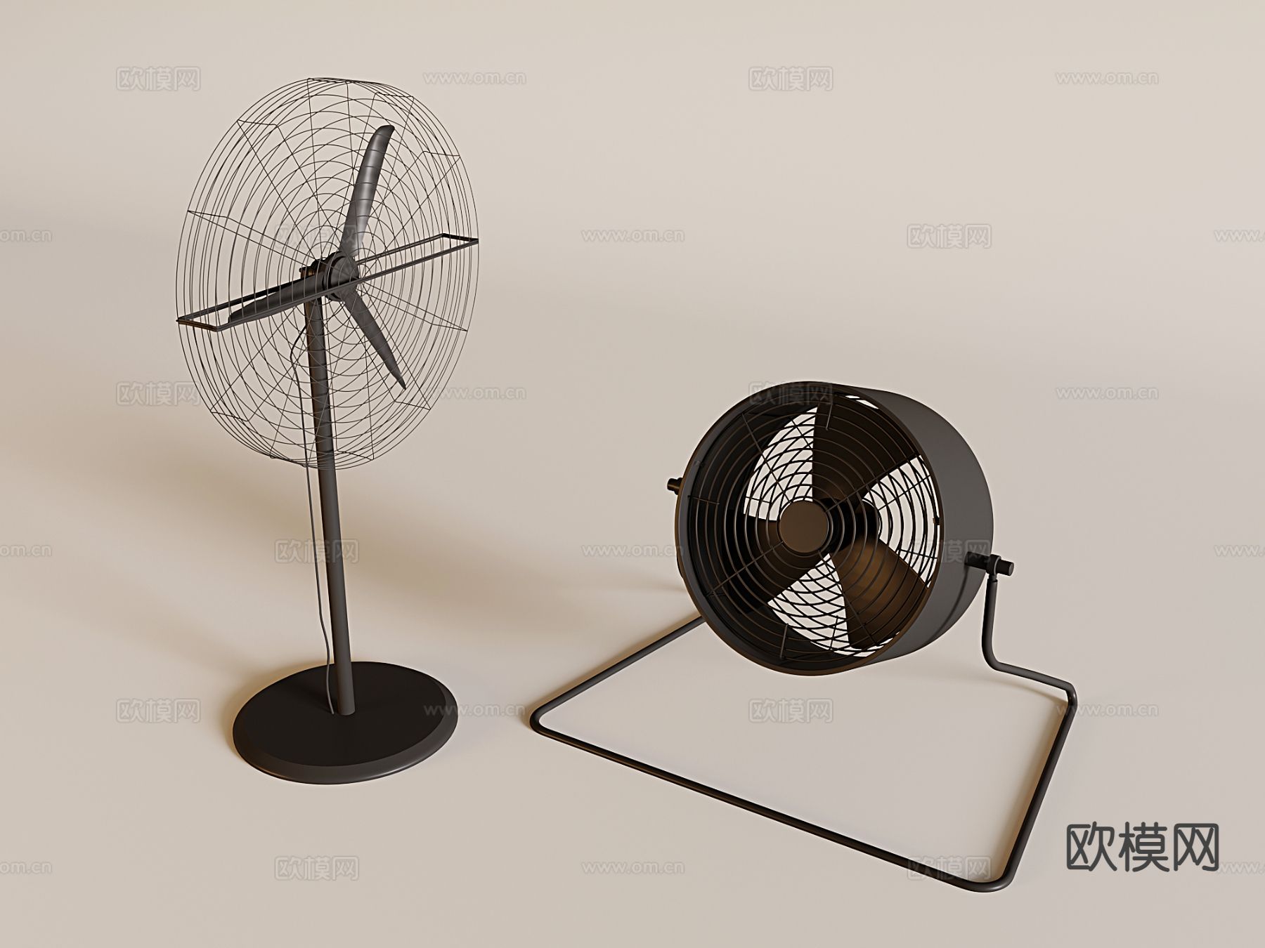 工业风电风扇 循环扇3d模型下载