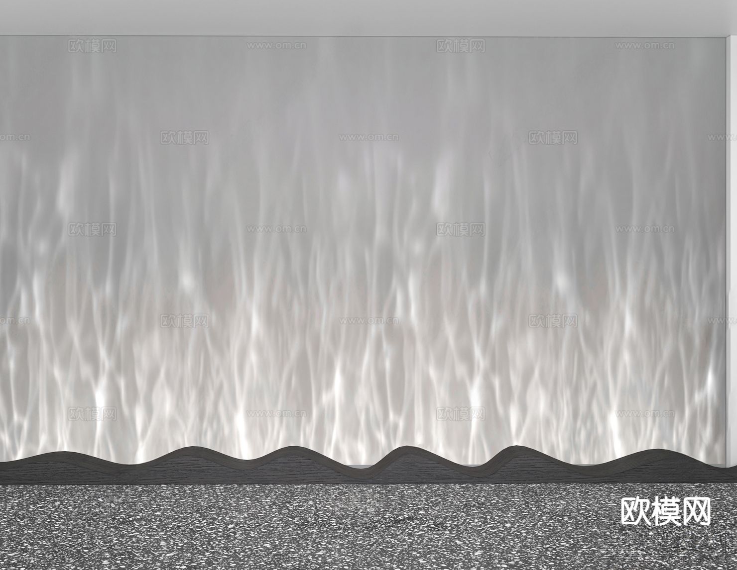 洗墙灯su模型下载（渲染图2）