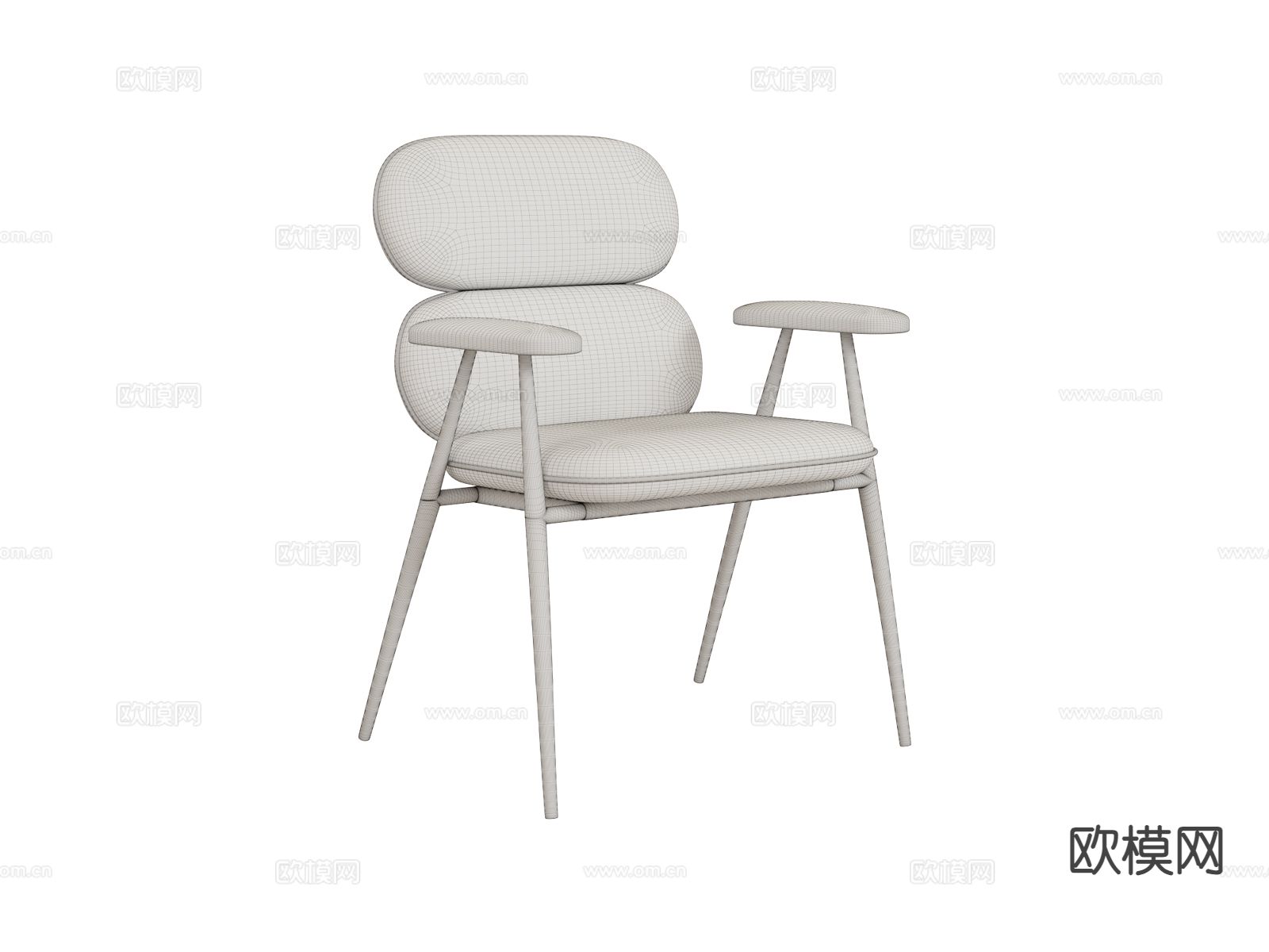 roberto cavalli-Tahiti 现代椅子 休闲椅3d模型下载（渲染图2）