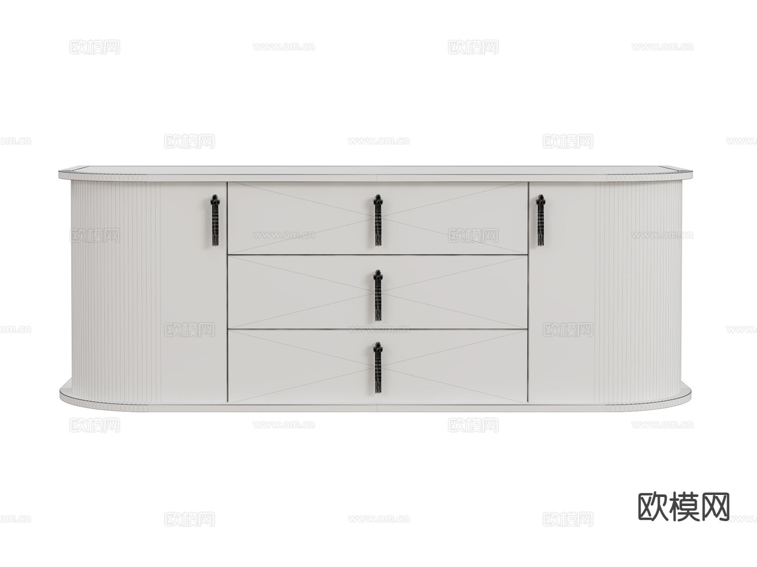 roberto cavalli-Wave- 中古风斗柜 边柜3d模型下载（渲染图2）