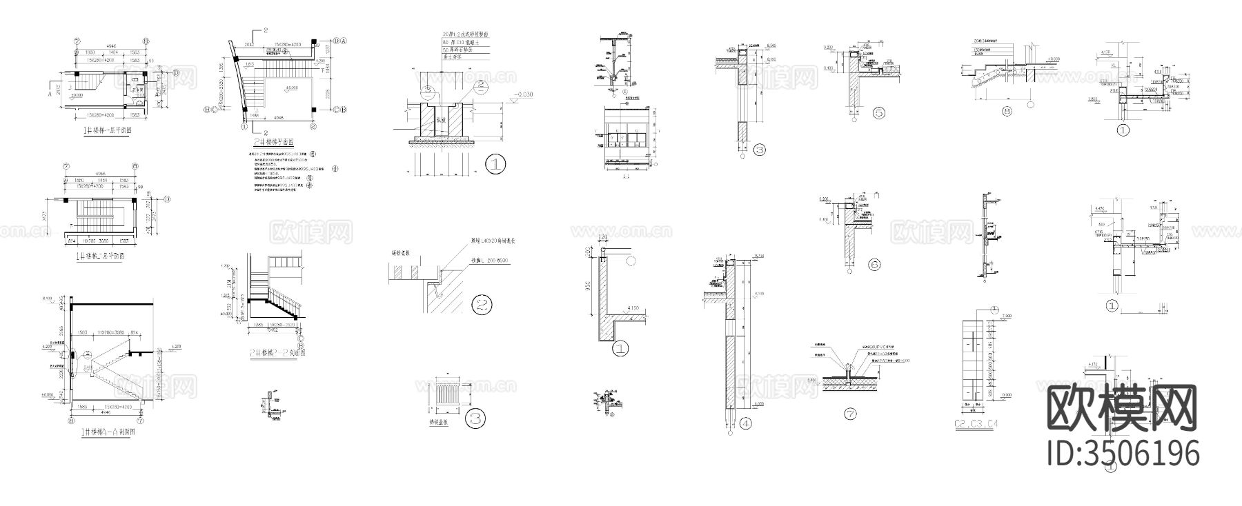 食堂建筑设计图cad施工图下载（渲染图6）