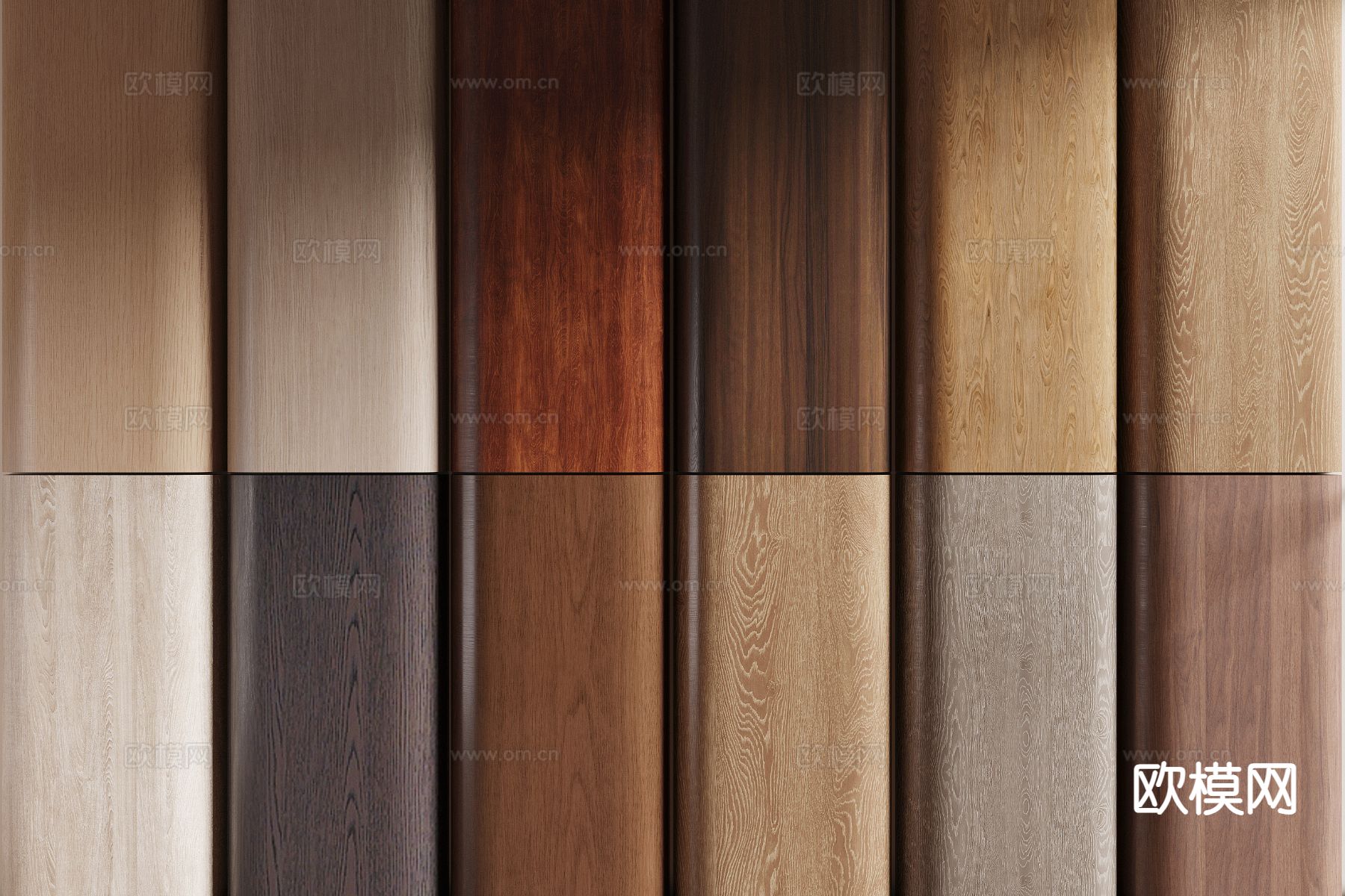 现代护墙板 墙饰板 饰面板3d模型下载