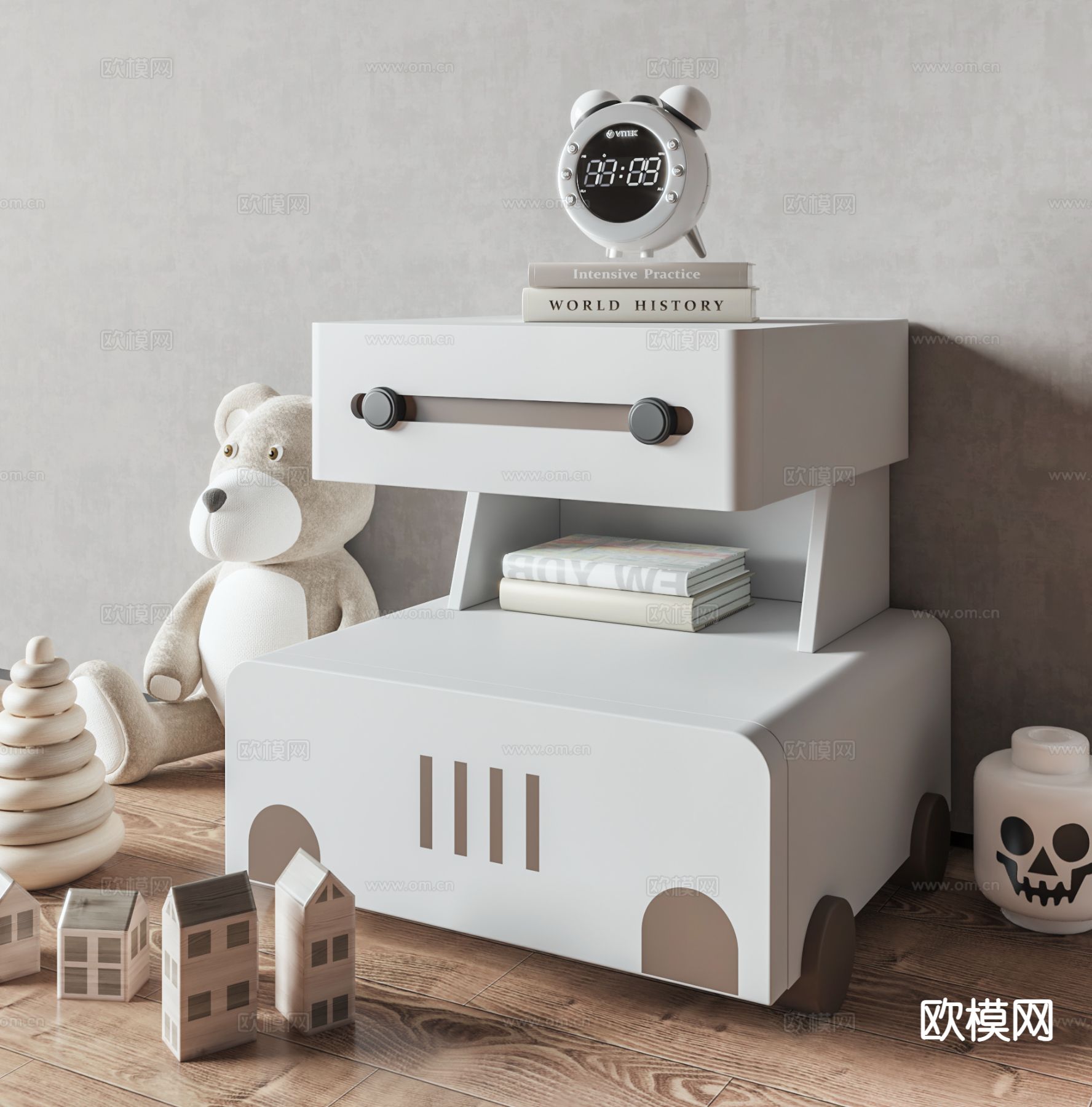 机器人床头柜3d模型下载